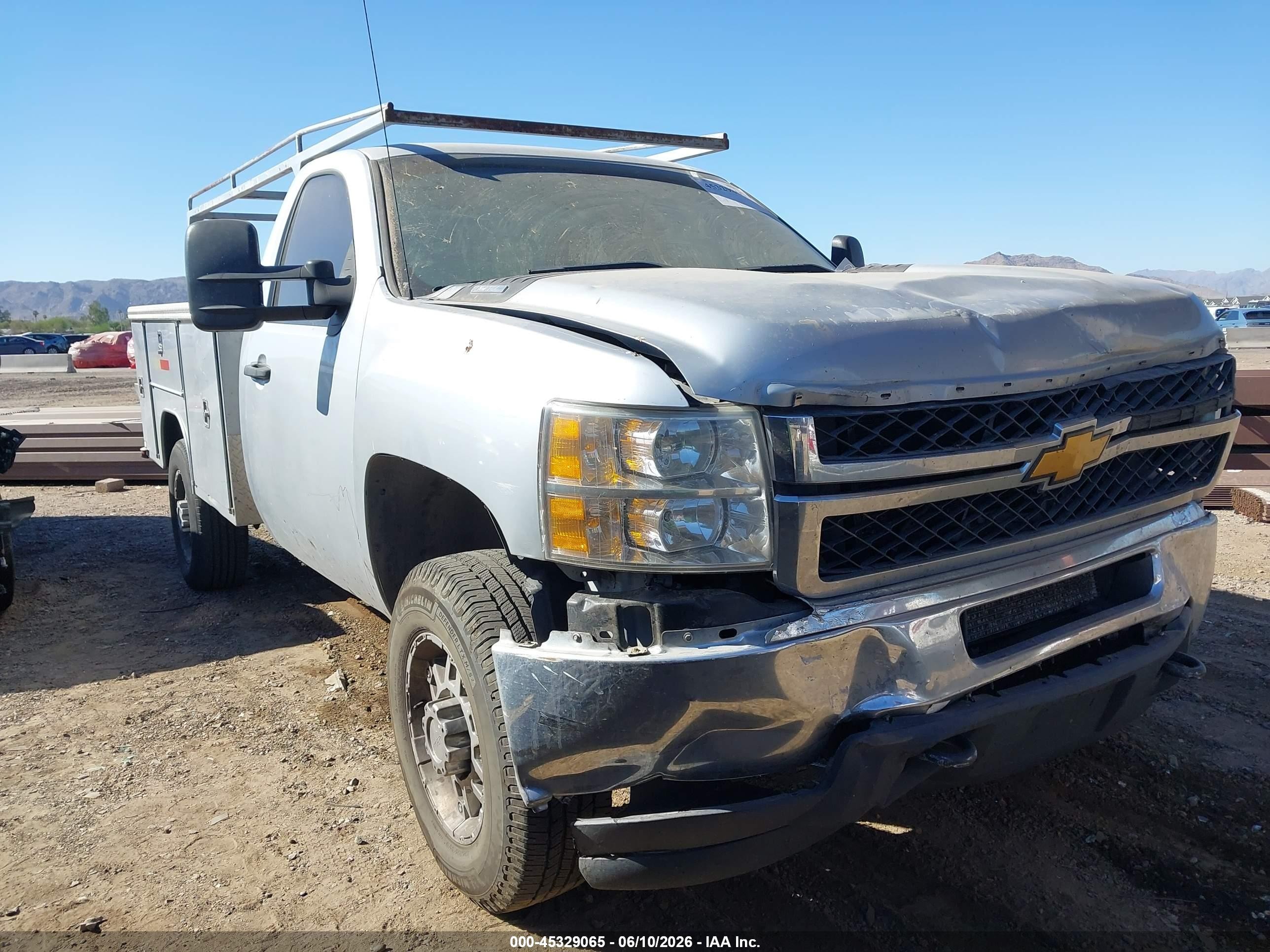2013 Chevrolet Silverado 2500hd Work Truck Gray vin: 1GB0CVCG0DF221960