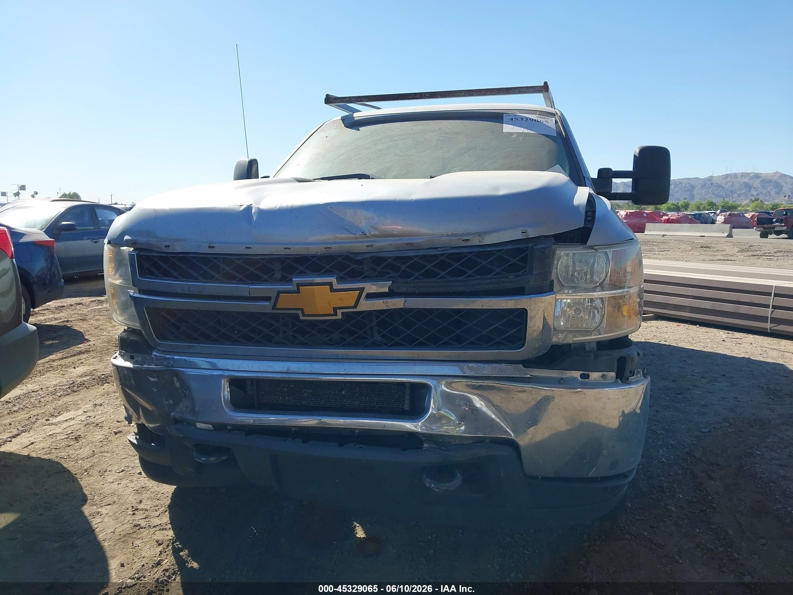 2013 Chevrolet Silverado 2500hd Work Truck Gray vin: 1GB0CVCG0DF221960