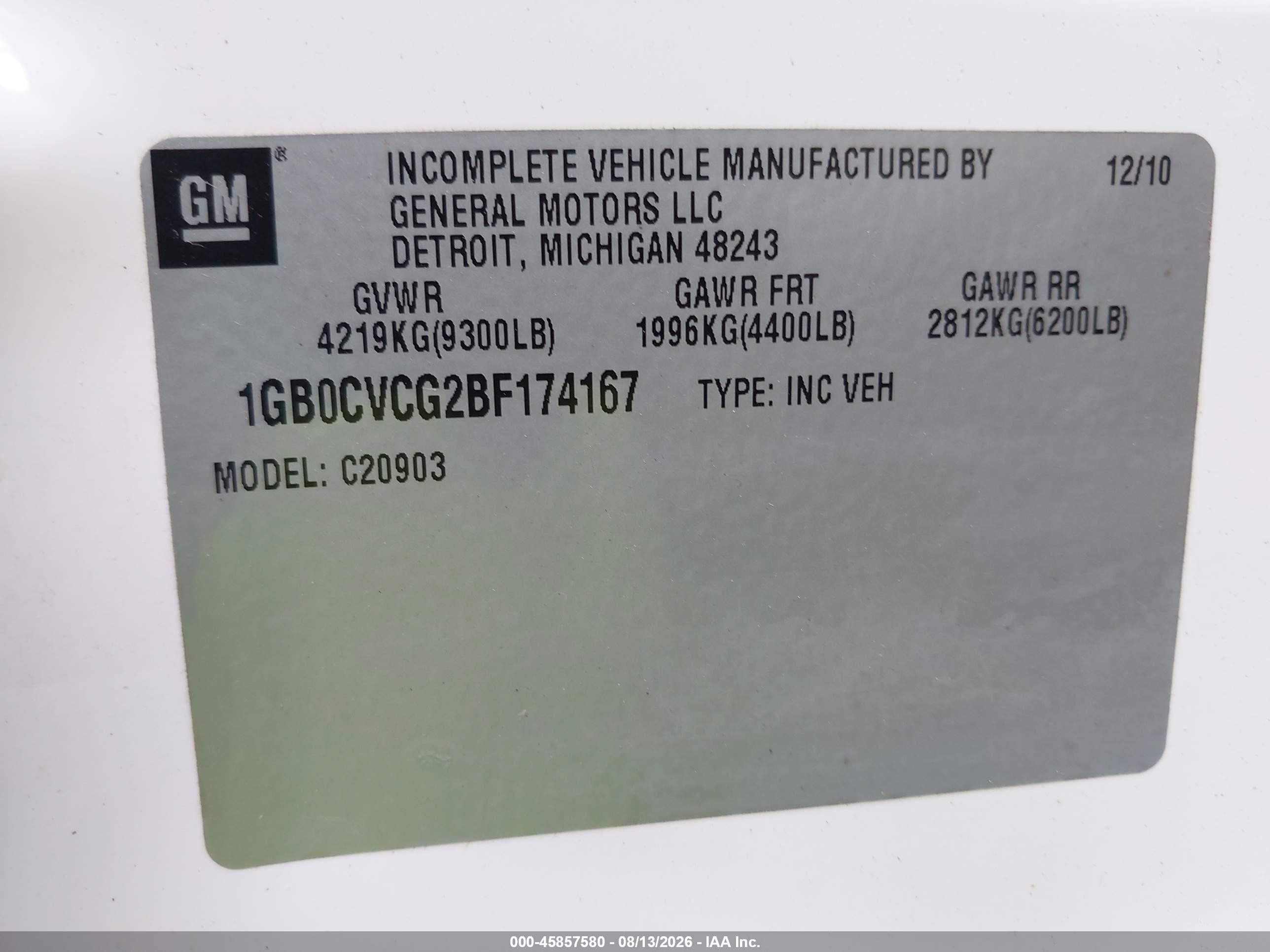 2011 Chevrolet Silverado 2500hd Work Truck White vin: 1GB0CVCG2BF174167