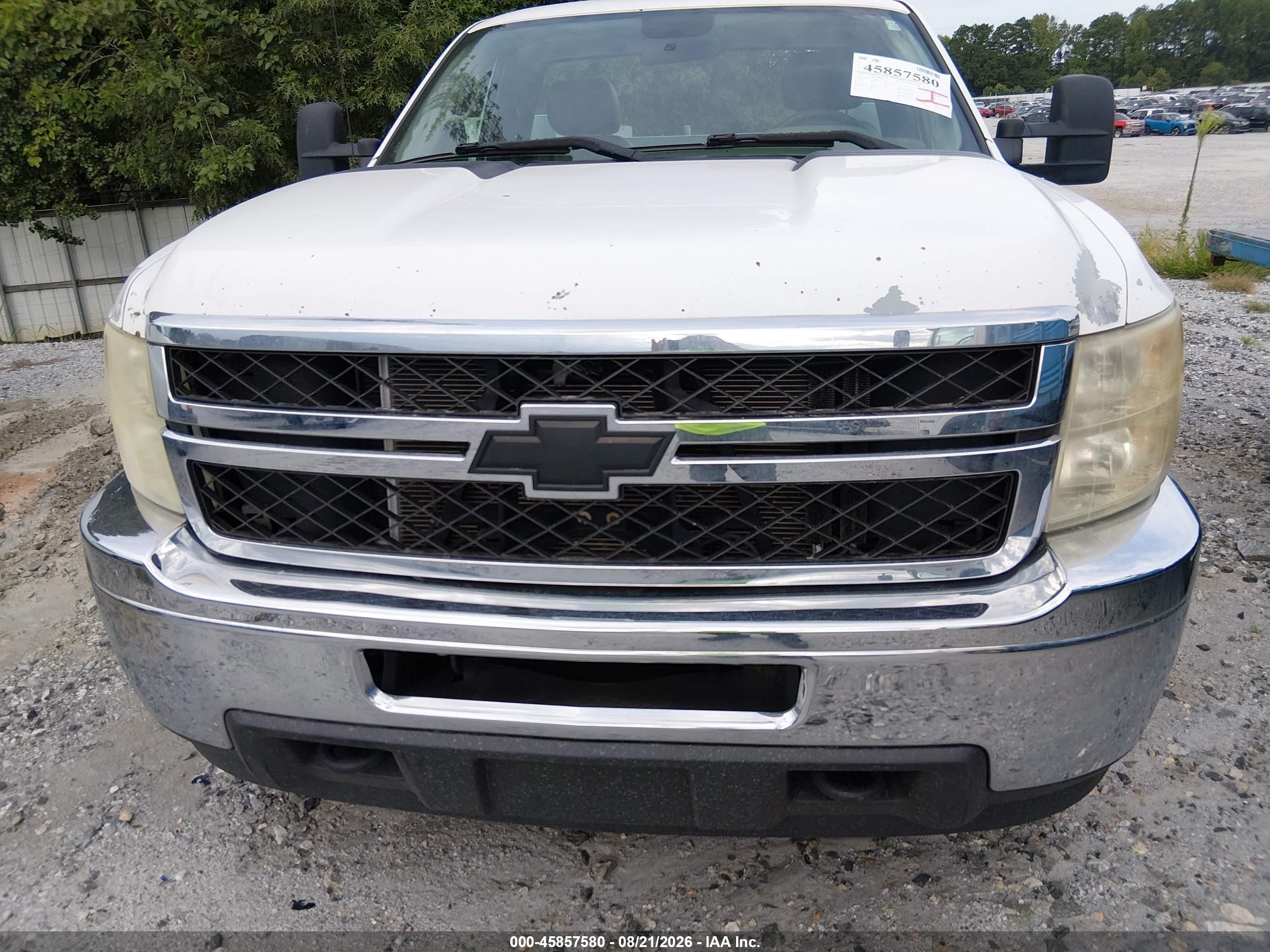 2011 Chevrolet Silverado 2500hd Work Truck White vin: 1GB0CVCG2BF174167