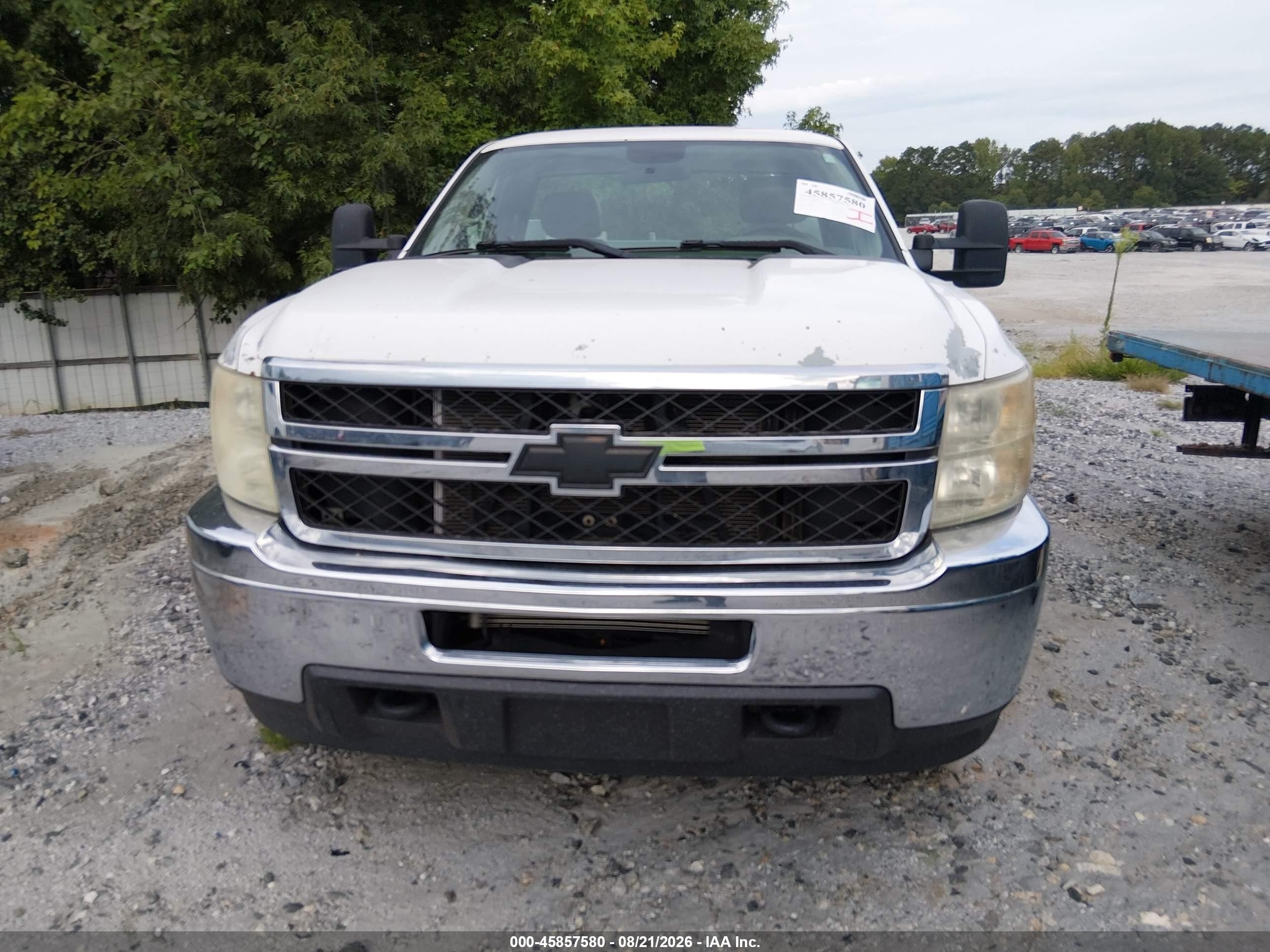 2011 Chevrolet Silverado 2500hd Work Truck White vin: 1GB0CVCG2BF174167