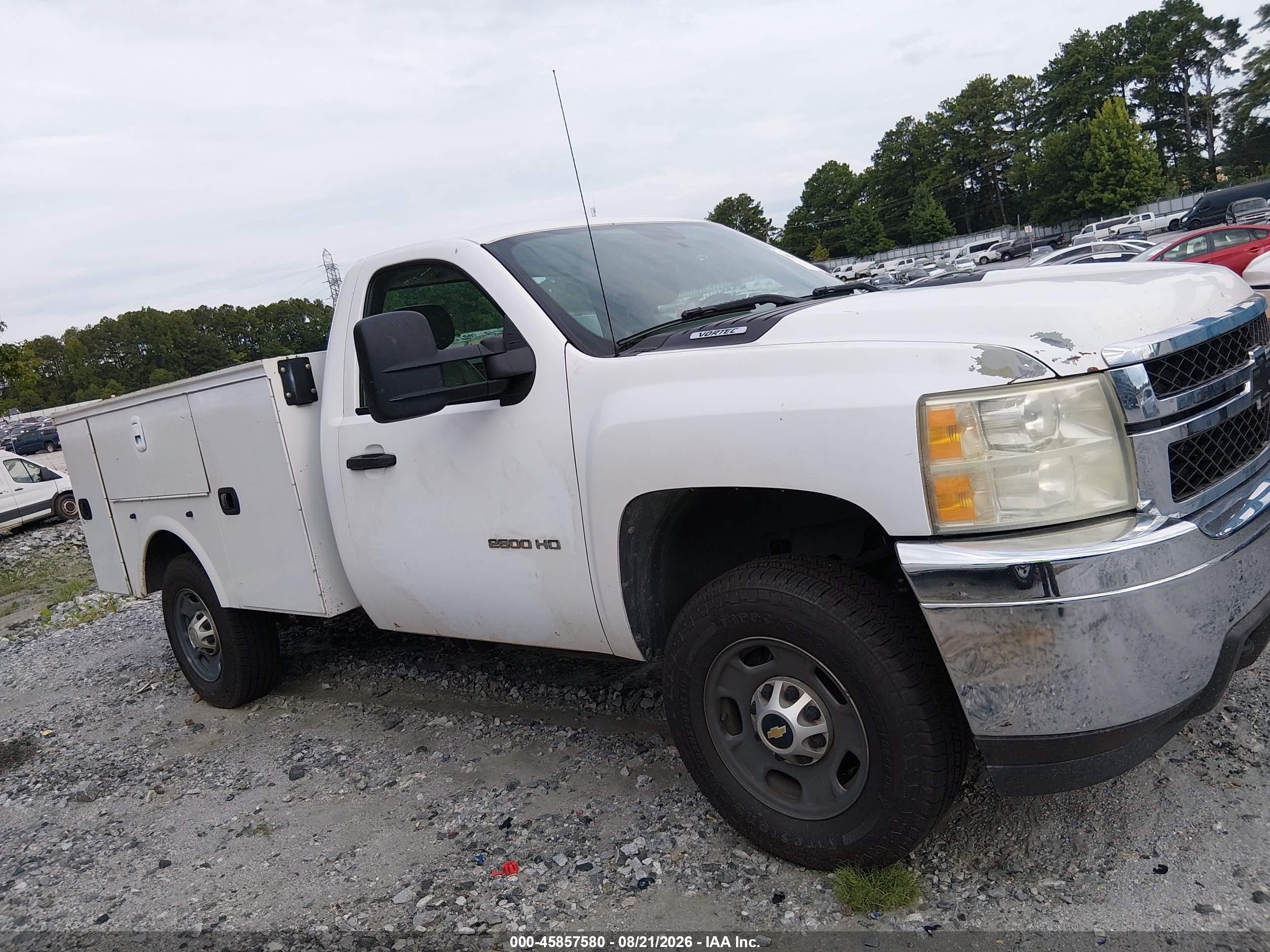 2011 Chevrolet Silverado 2500hd Work Truck White vin: 1GB0CVCG2BF174167