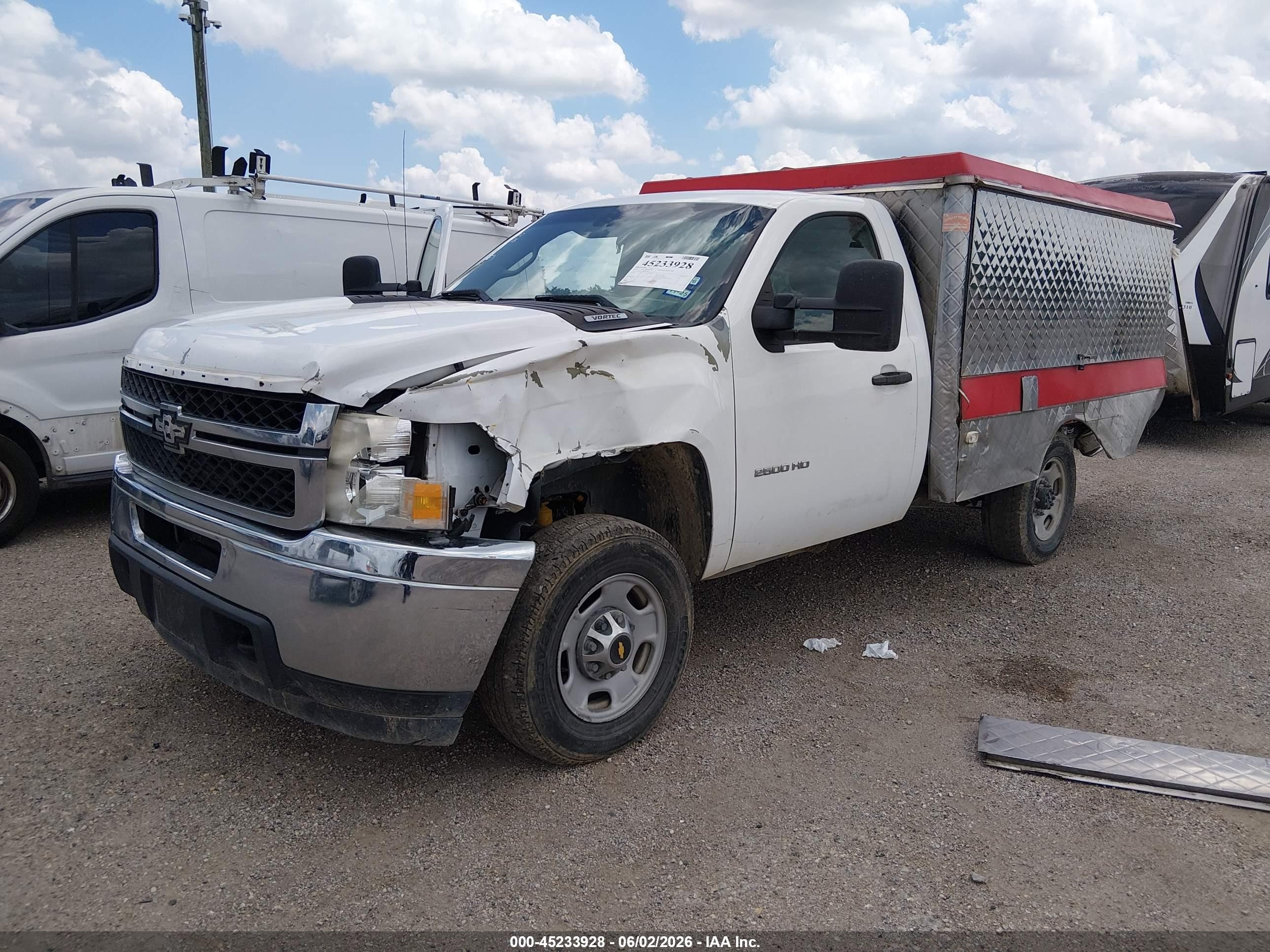 2011 Chevrolet Silverado 2500hd Work Truck White vin: 1GB0CVCG4BF166071