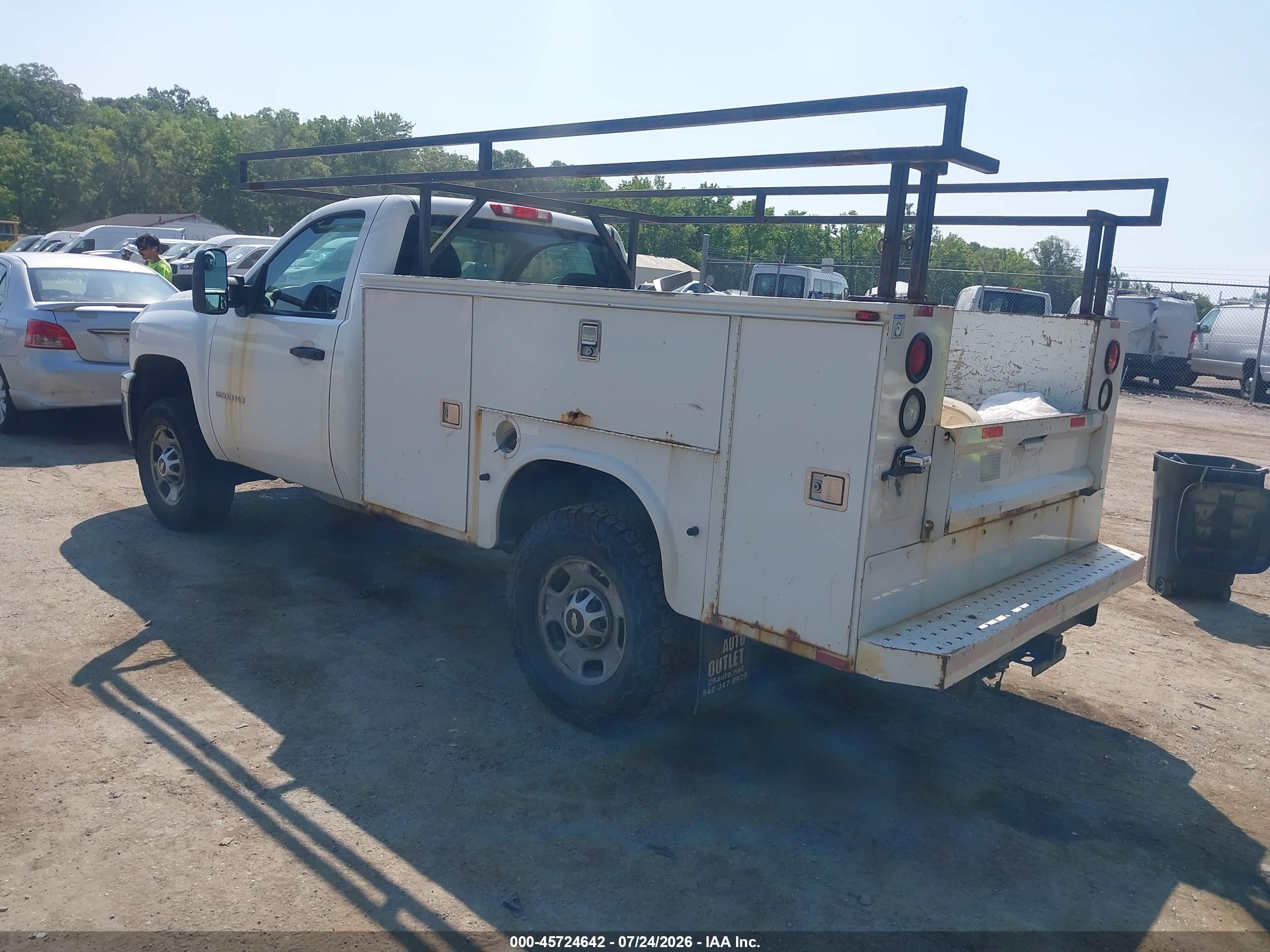 2011 Chevrolet Silverado 2500hd Work Truck White vin: 1GB0CVCG4BF259687
