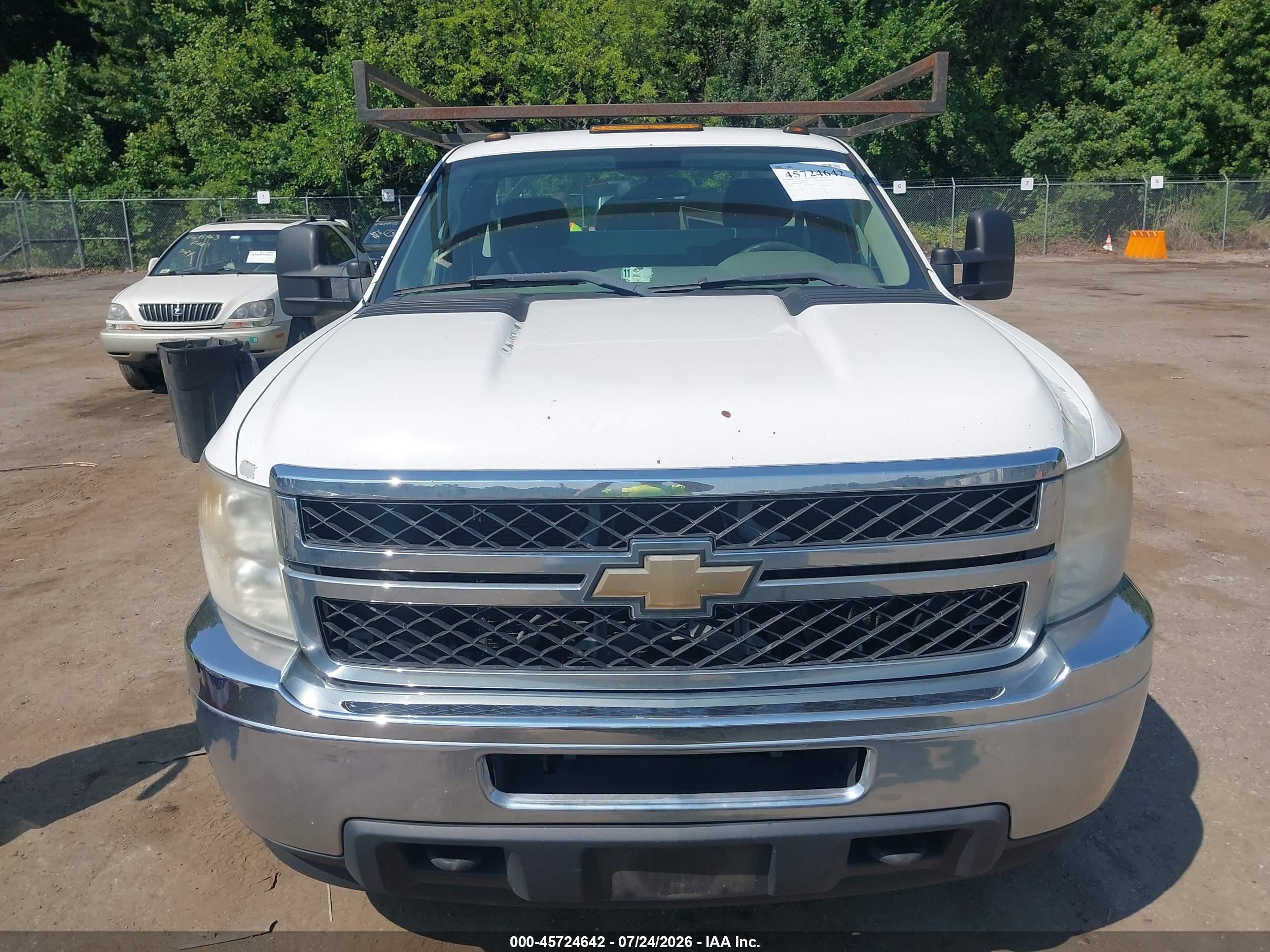 2011 Chevrolet Silverado 2500hd Work Truck White vin: 1GB0CVCG4BF259687