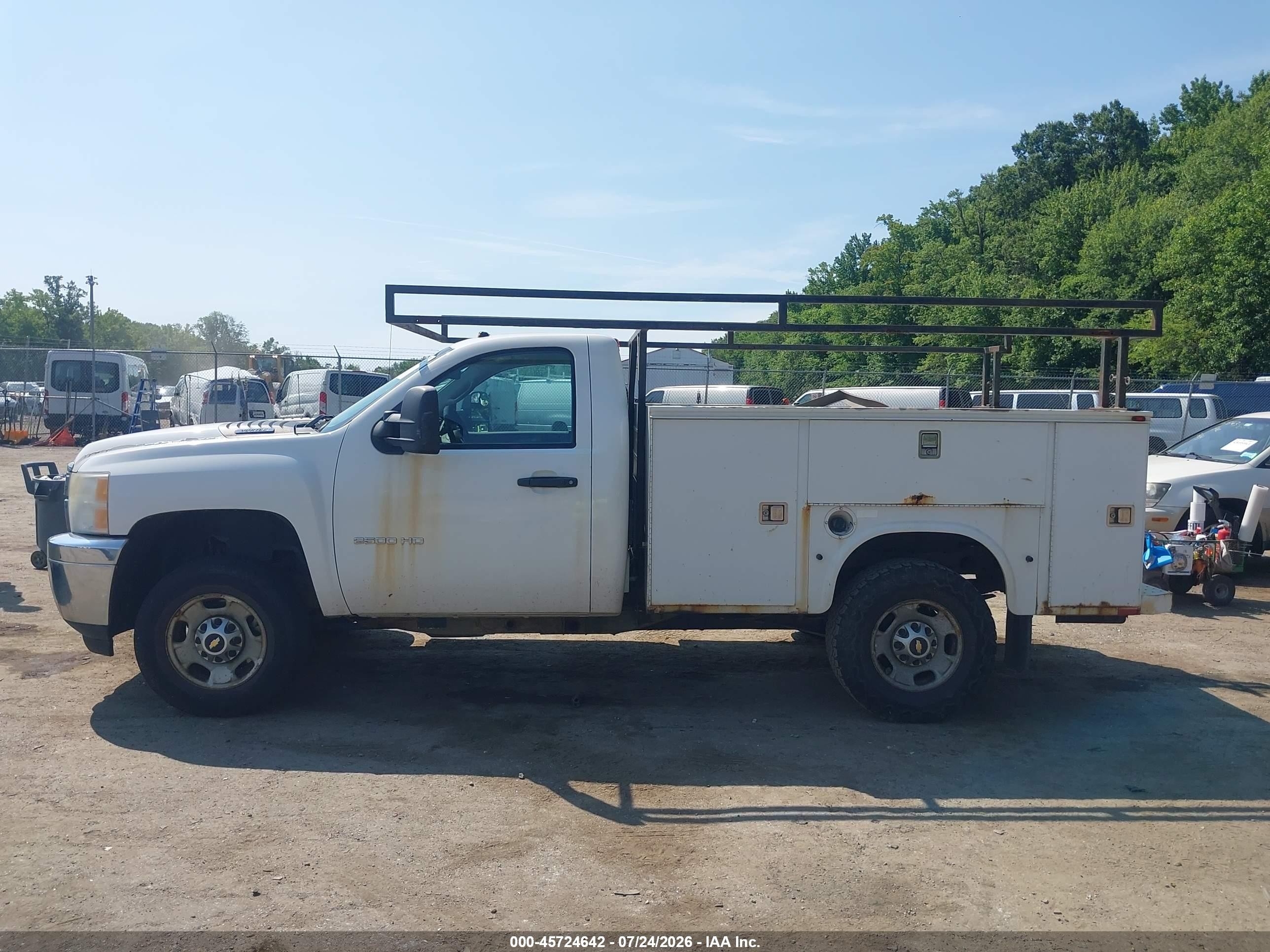 2011 Chevrolet Silverado 2500hd Work Truck White vin: 1GB0CVCG4BF259687