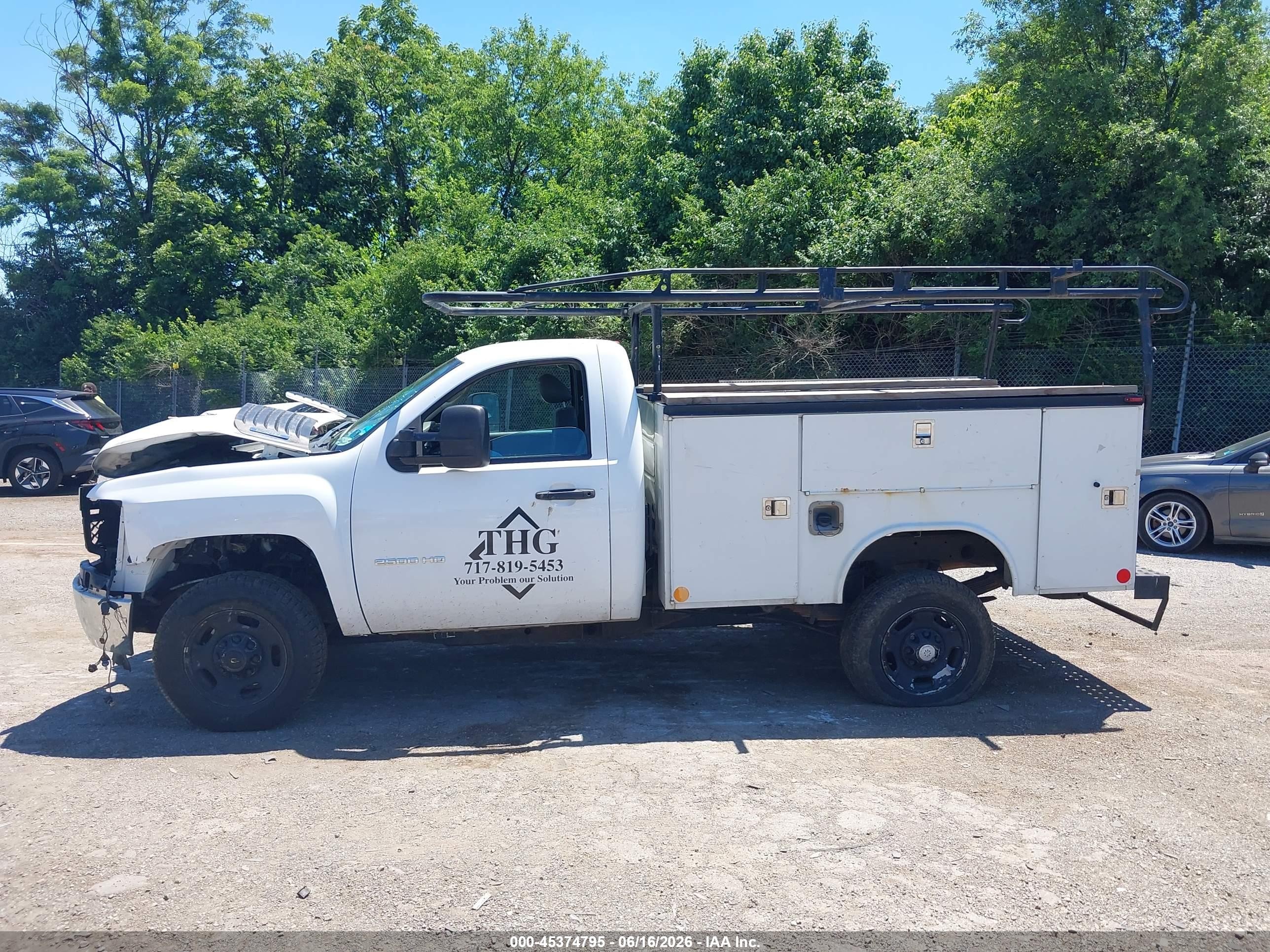 2014 Chevrolet Silverado 2500hd Work Truck White vin: 1GB0CVCG8EF114480