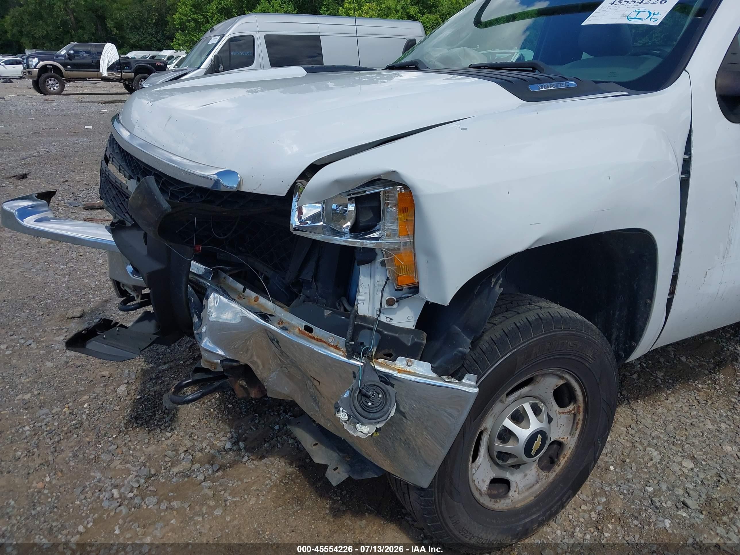 2014 Chevrolet Silverado 2500hd Work Truck White vin: 1GB0CVCG8EF167499