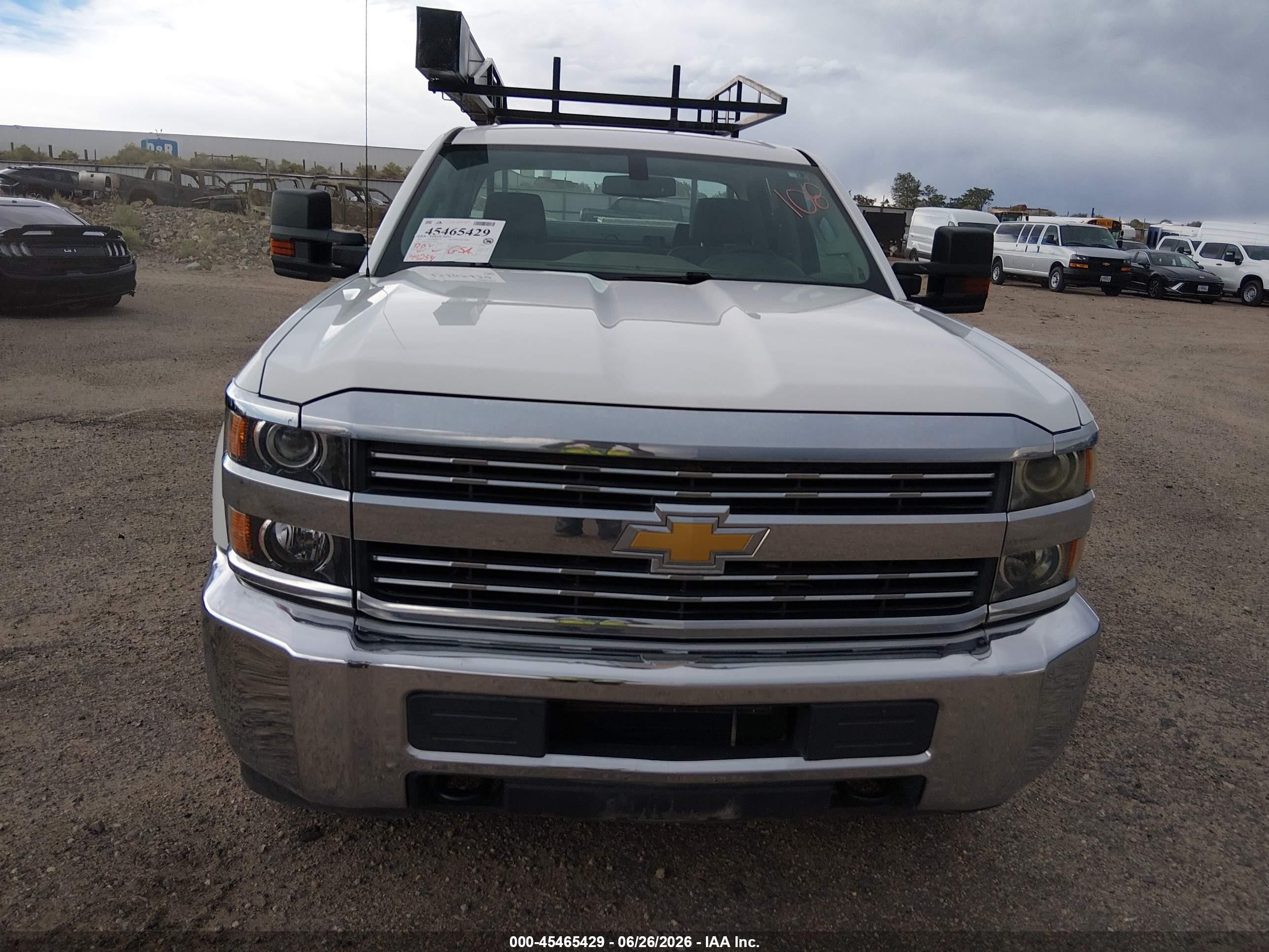 2015 Chevrolet Silverado 2500hd Built After Aug 14 Work Truck White vin: 1GB2CUEG0FZ540020