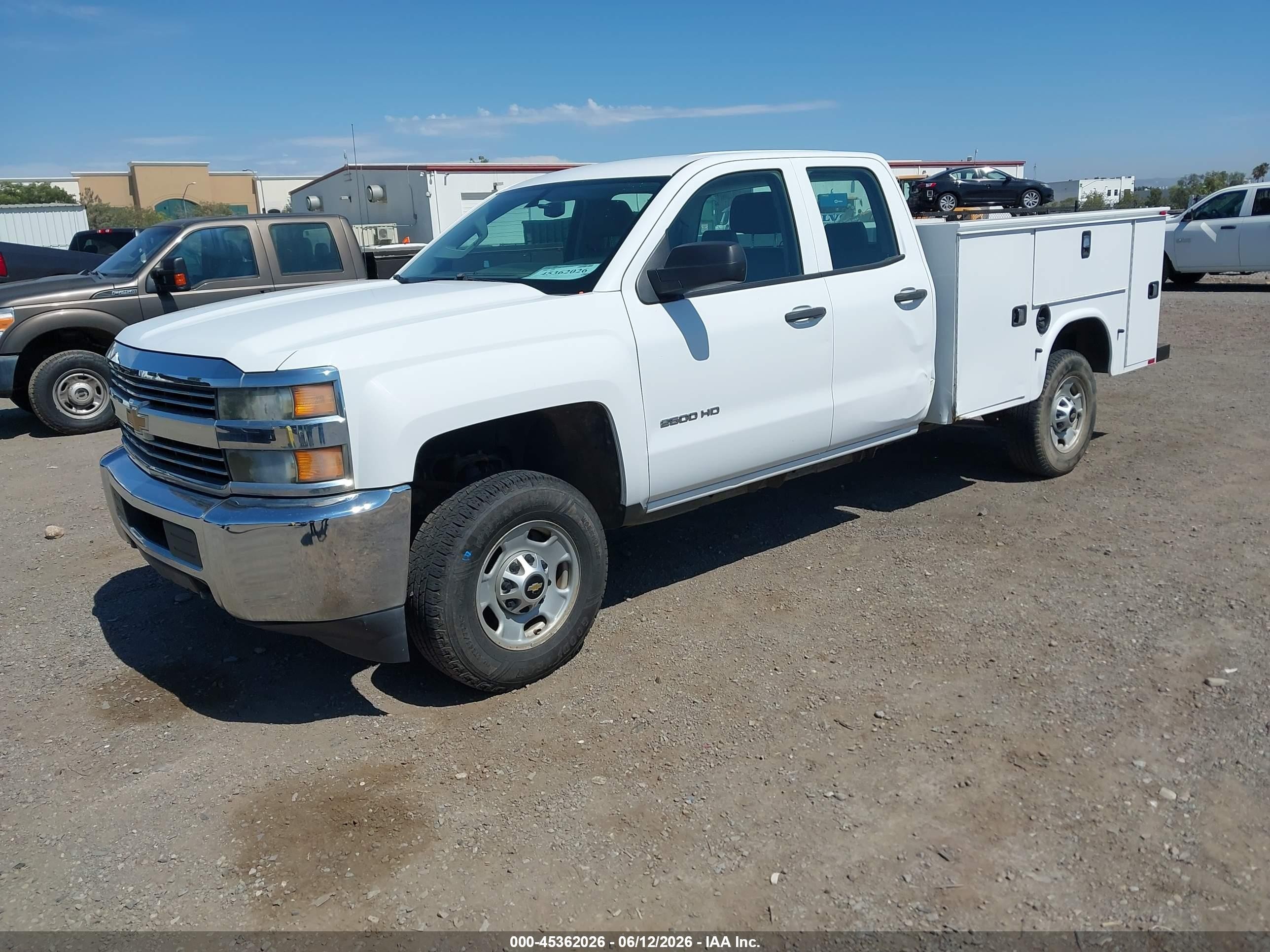 2015 Chevrolet Silverado 2500hd Built After Aug 14 Work Truck White vin: 1GB2CUEG7FZ534862