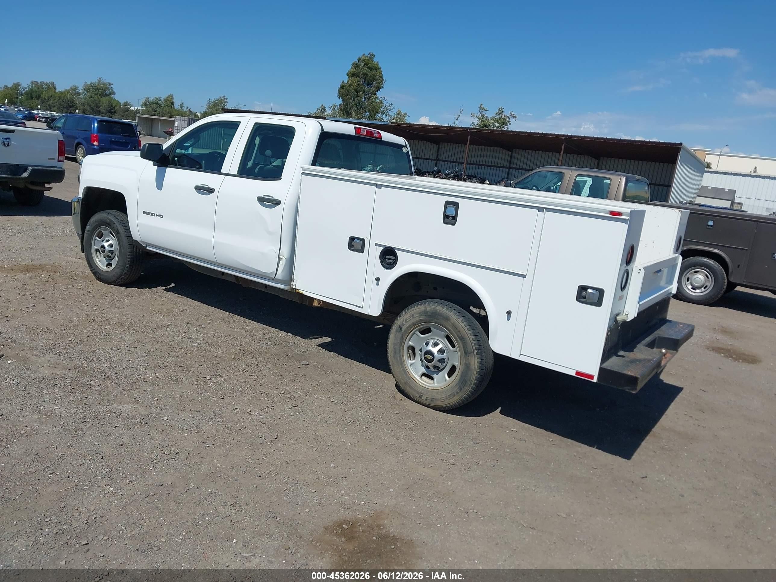 2015 Chevrolet Silverado 2500hd Built After Aug 14 Work Truck White vin: 1GB2CUEG7FZ534862
