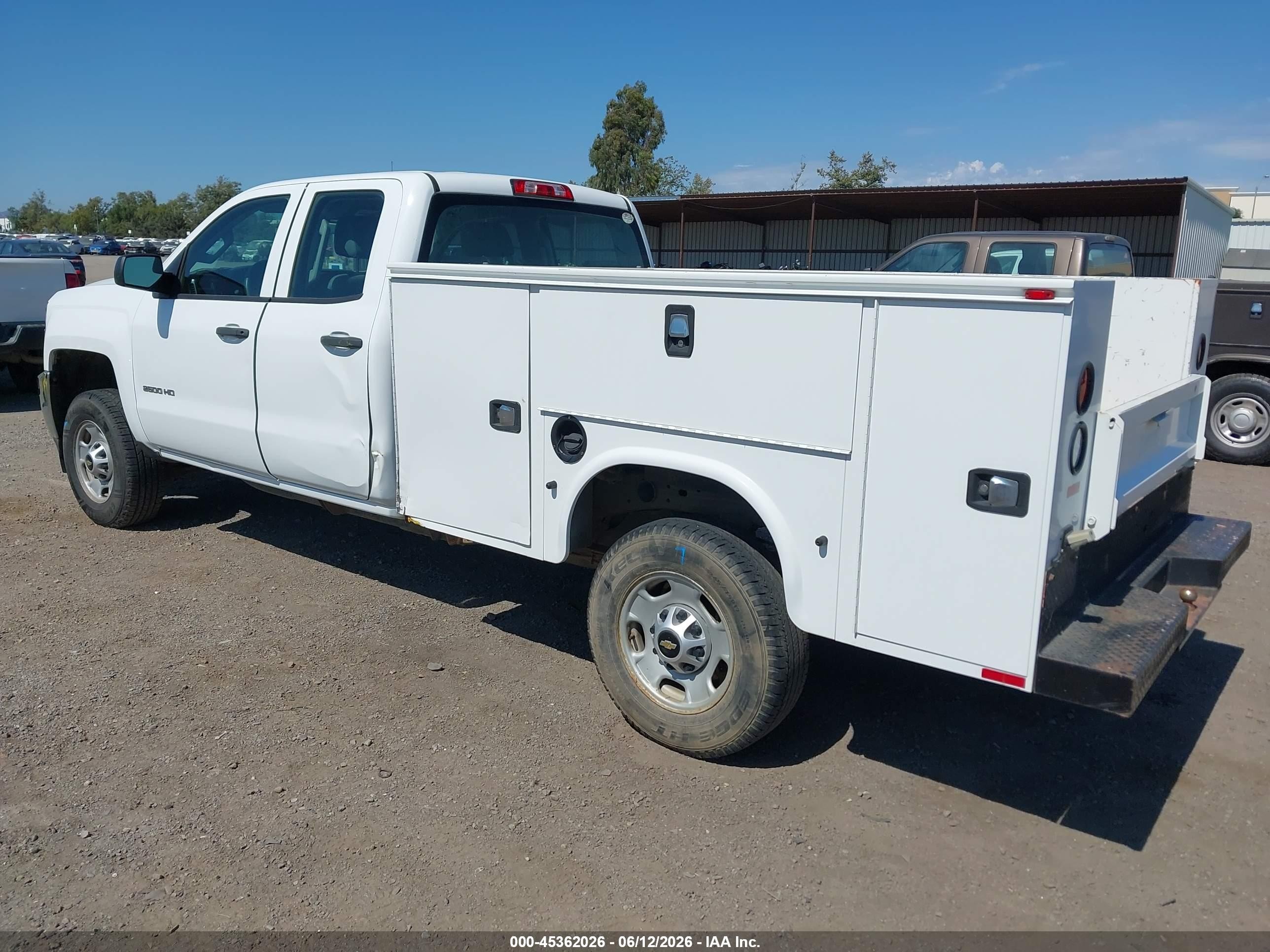 2015 Chevrolet Silverado 2500hd Built After Aug 14 Work Truck White vin: 1GB2CUEG7FZ534862
