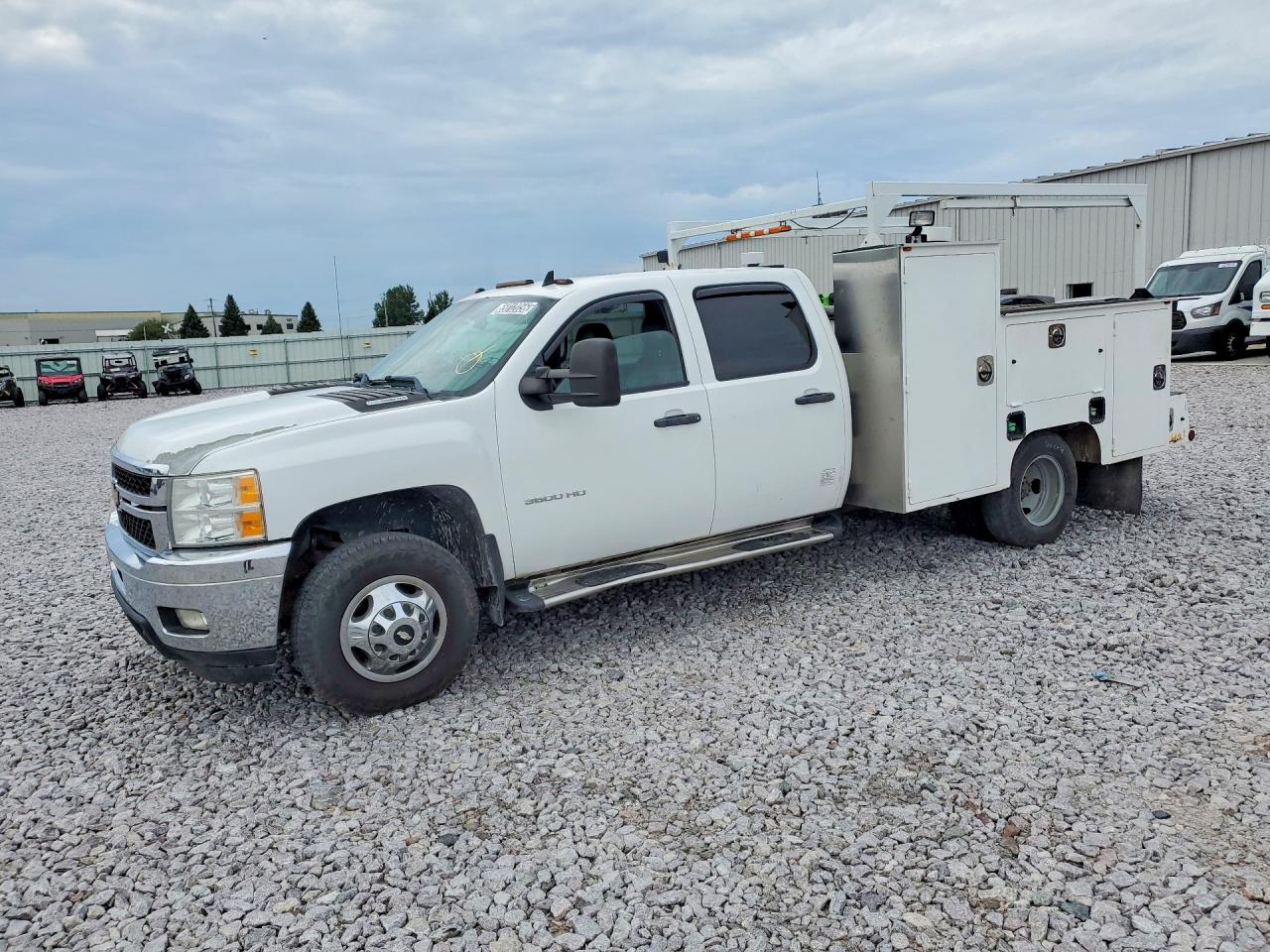 2012 Chevrolet Silverado K3500 Lt White vin: 1GB4K0CL7CF217763