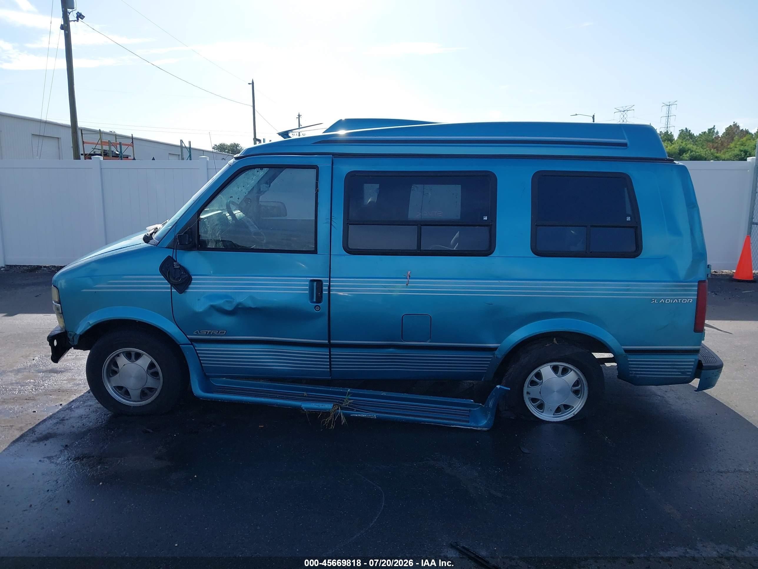 1995 Chevrolet Astro   Light Blue vin: 1GBDM19W0SB226540