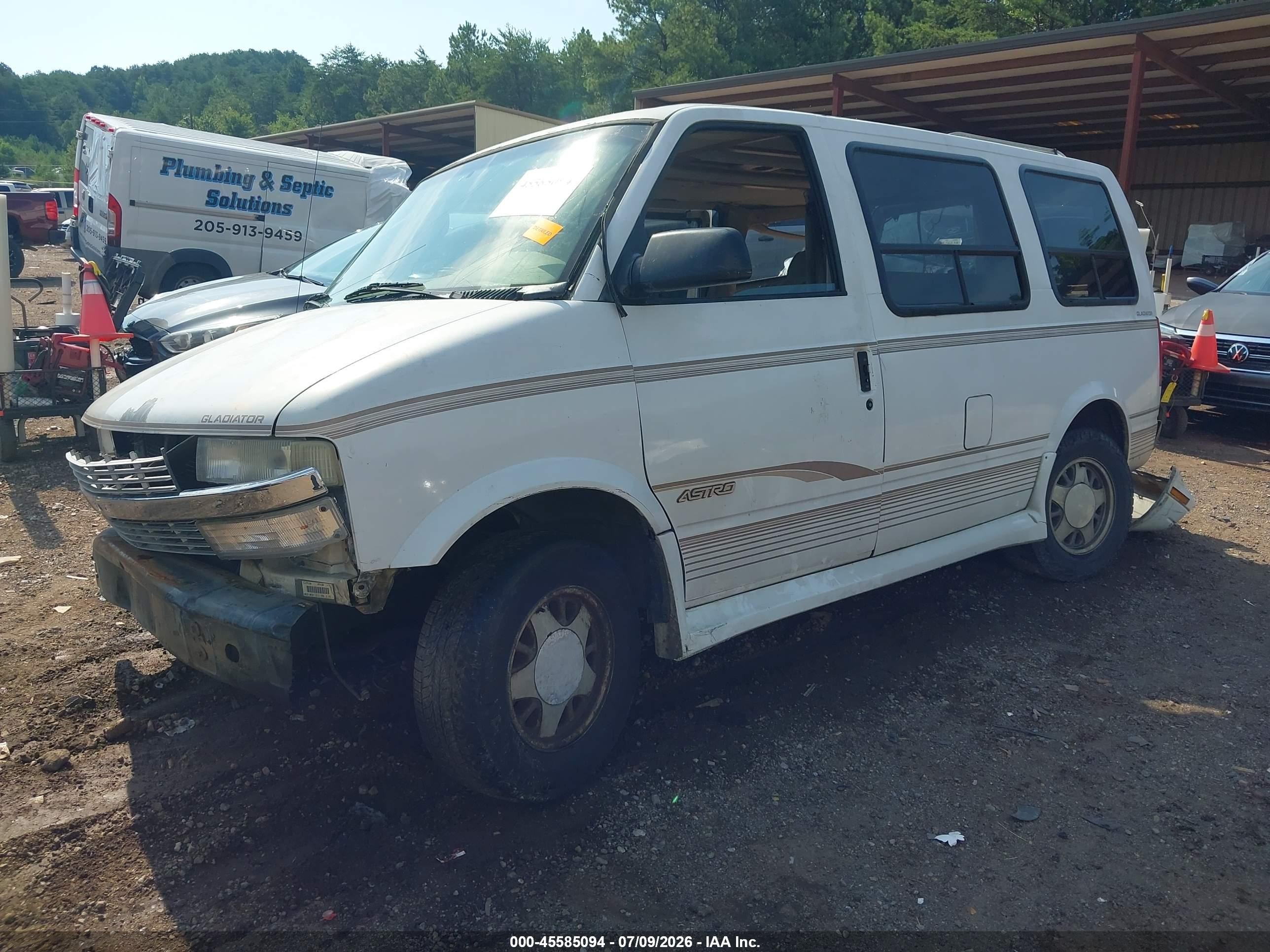 1998 Chevrolet Astro Yf7 White vin: 1GBDM19W1WB154379