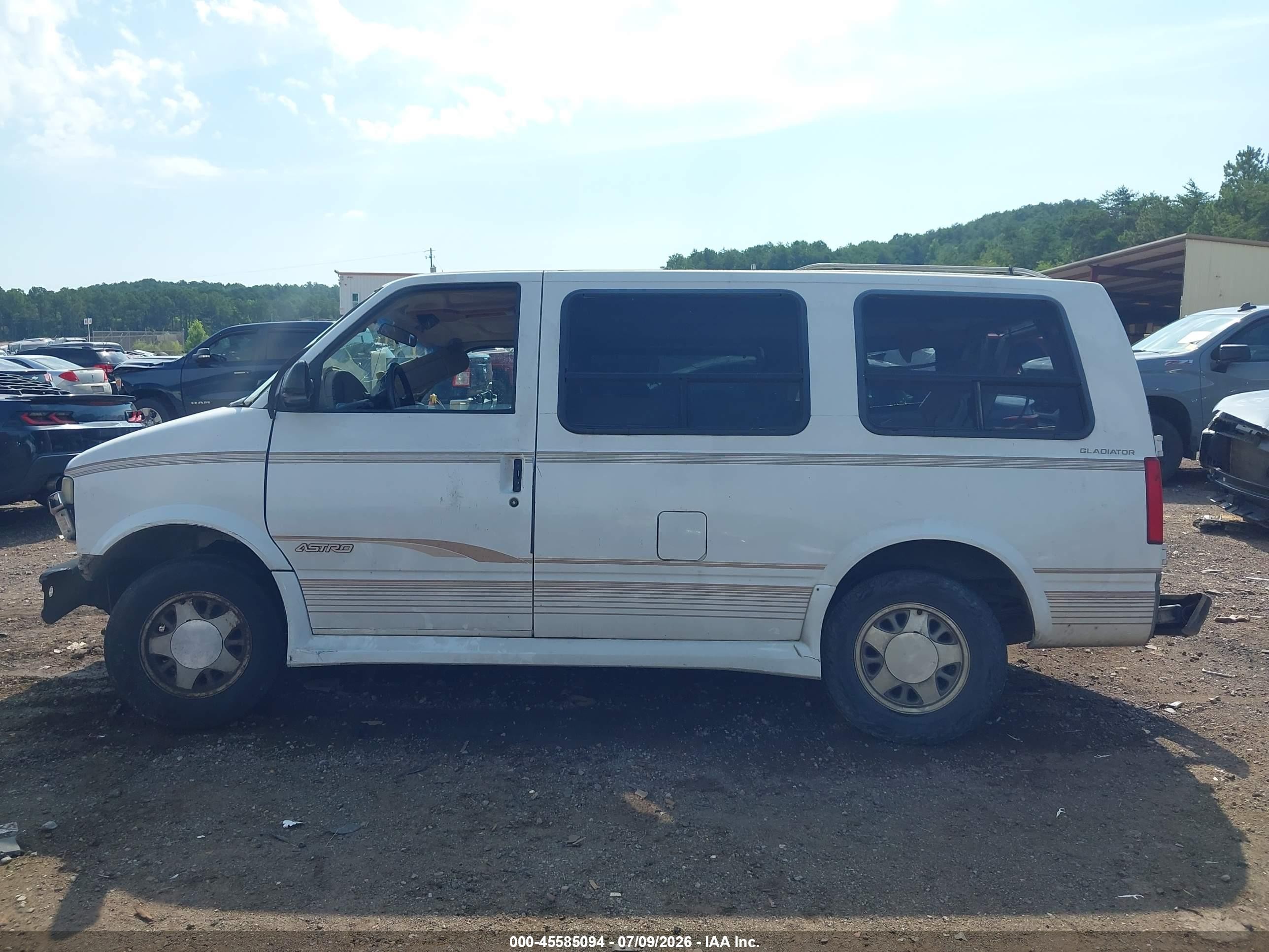 1998 Chevrolet Astro Yf7 White vin: 1GBDM19W1WB154379