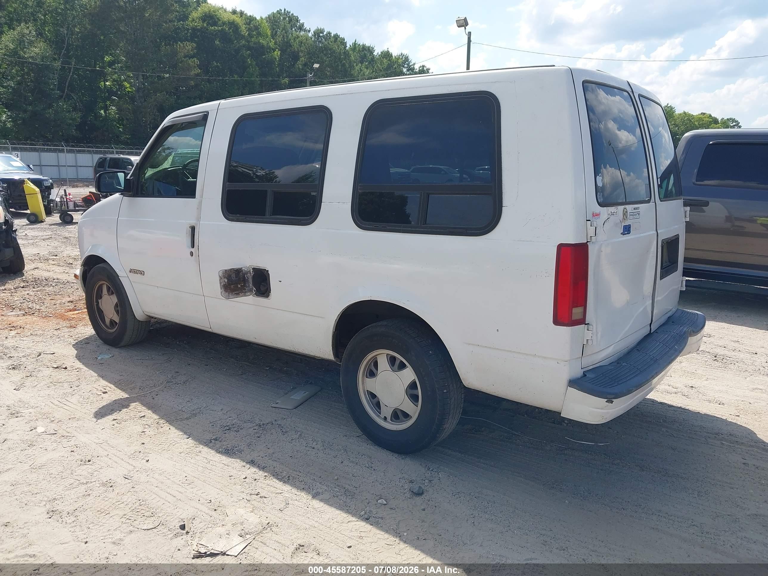 1998 Chevrolet Astro Upfitter Pkg. White vin: 1GBDM19W7WB101153