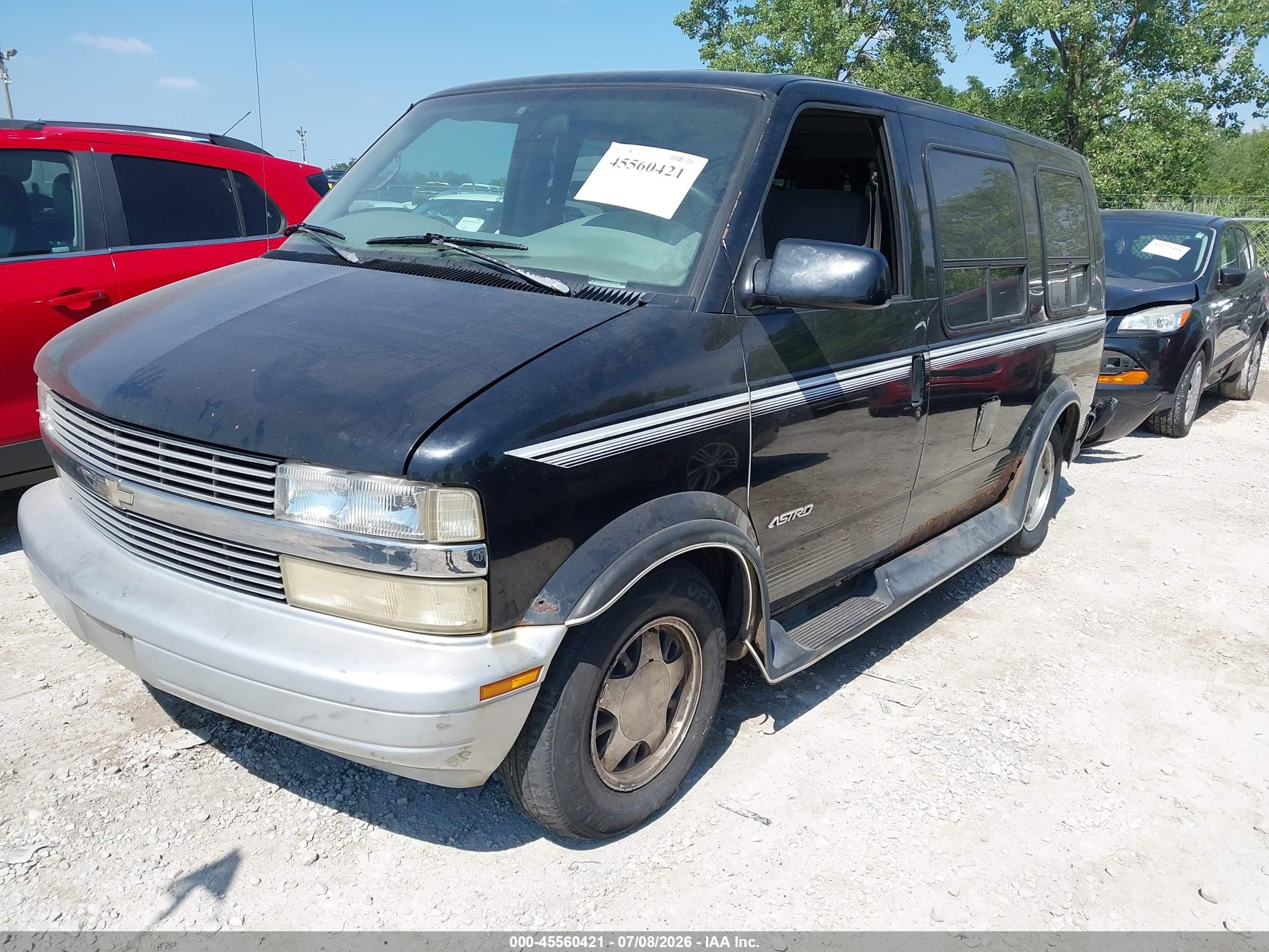 1997 Chevrolet Astro Yf7 Black vin: 1GBDM19W9VB152779