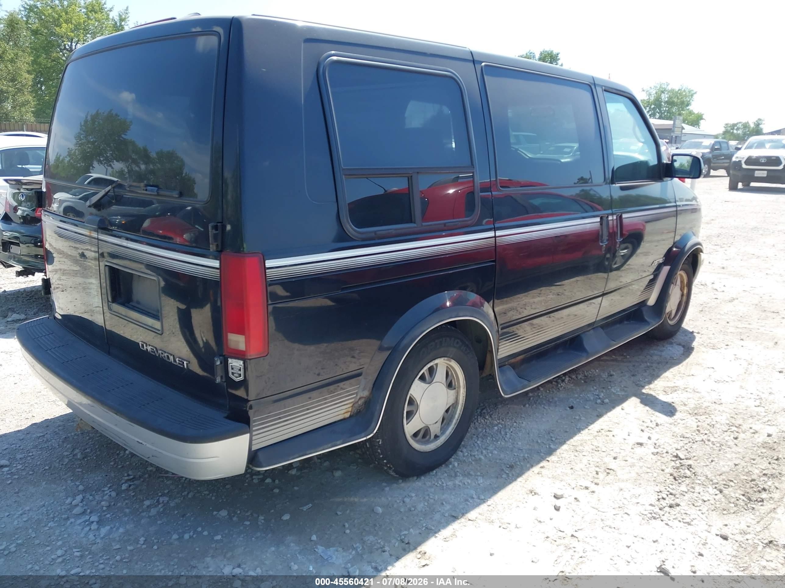 1997 Chevrolet Astro Yf7 Black vin: 1GBDM19W9VB152779