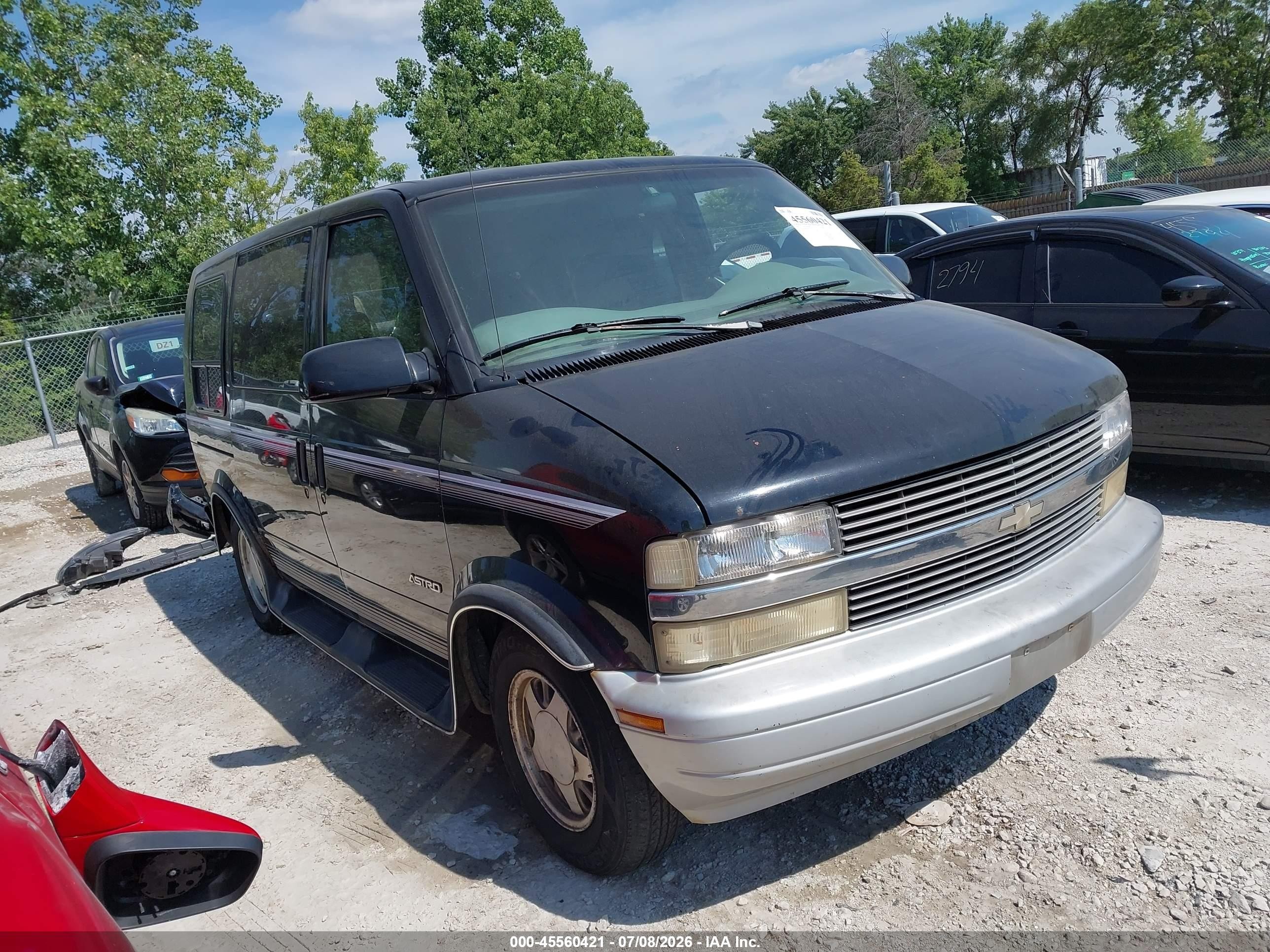 1997 Chevrolet Astro Yf7 Black vin: 1GBDM19W9VB152779