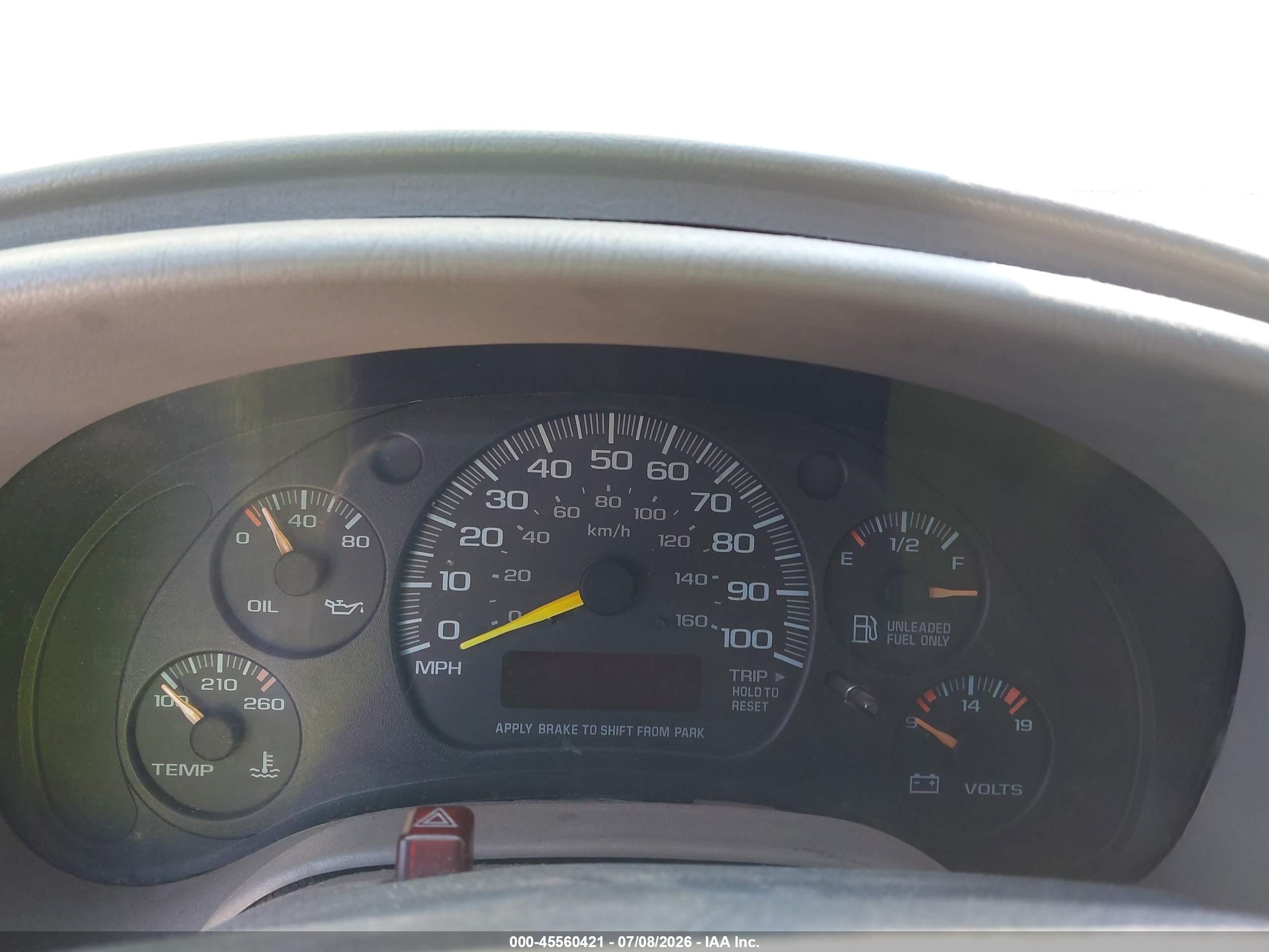 1997 Chevrolet Astro Yf7 Black vin: 1GBDM19W9VB152779