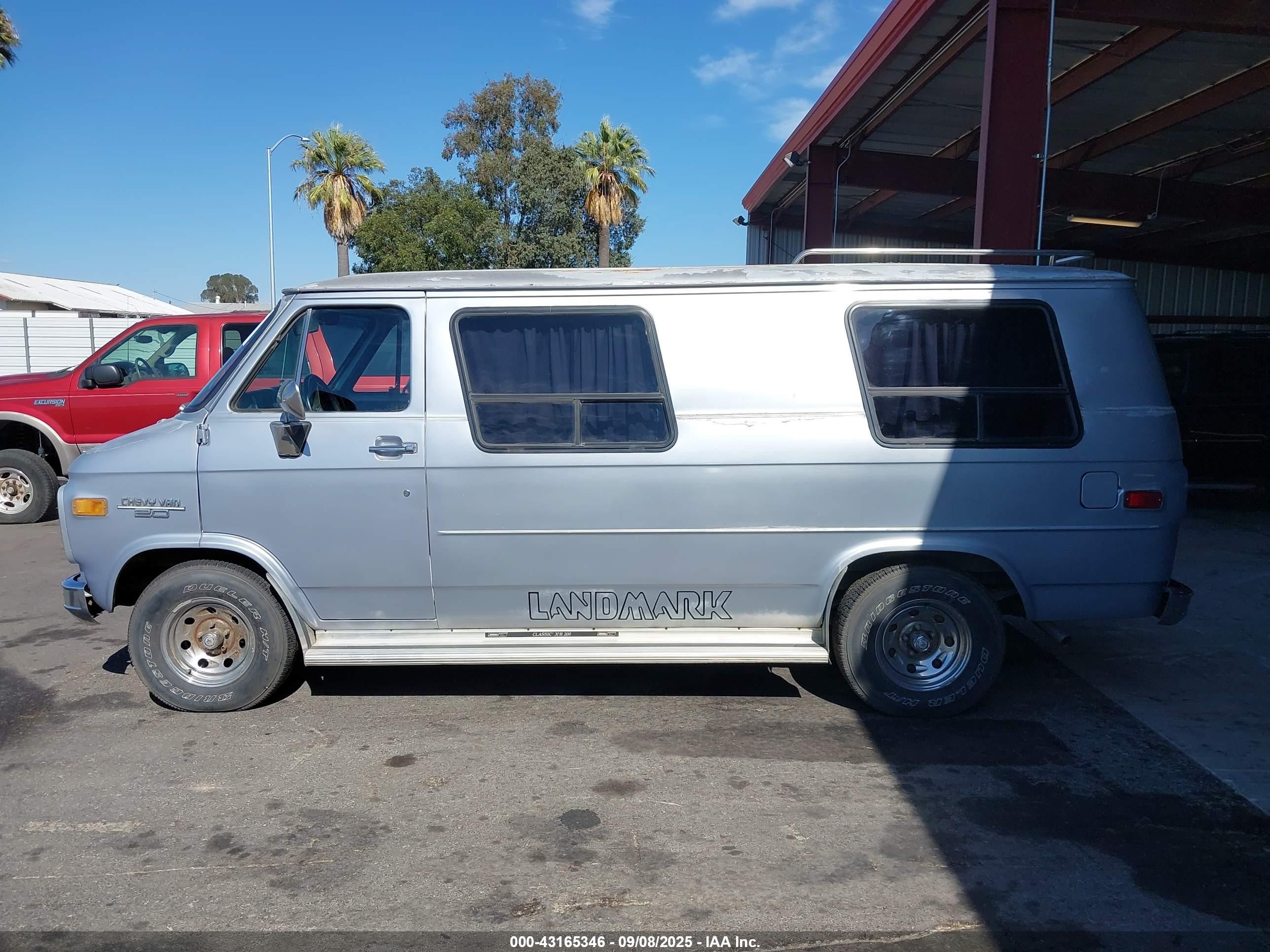 1983 Chevrolet G20   Silver vin: 1GBEG25F7D7176359