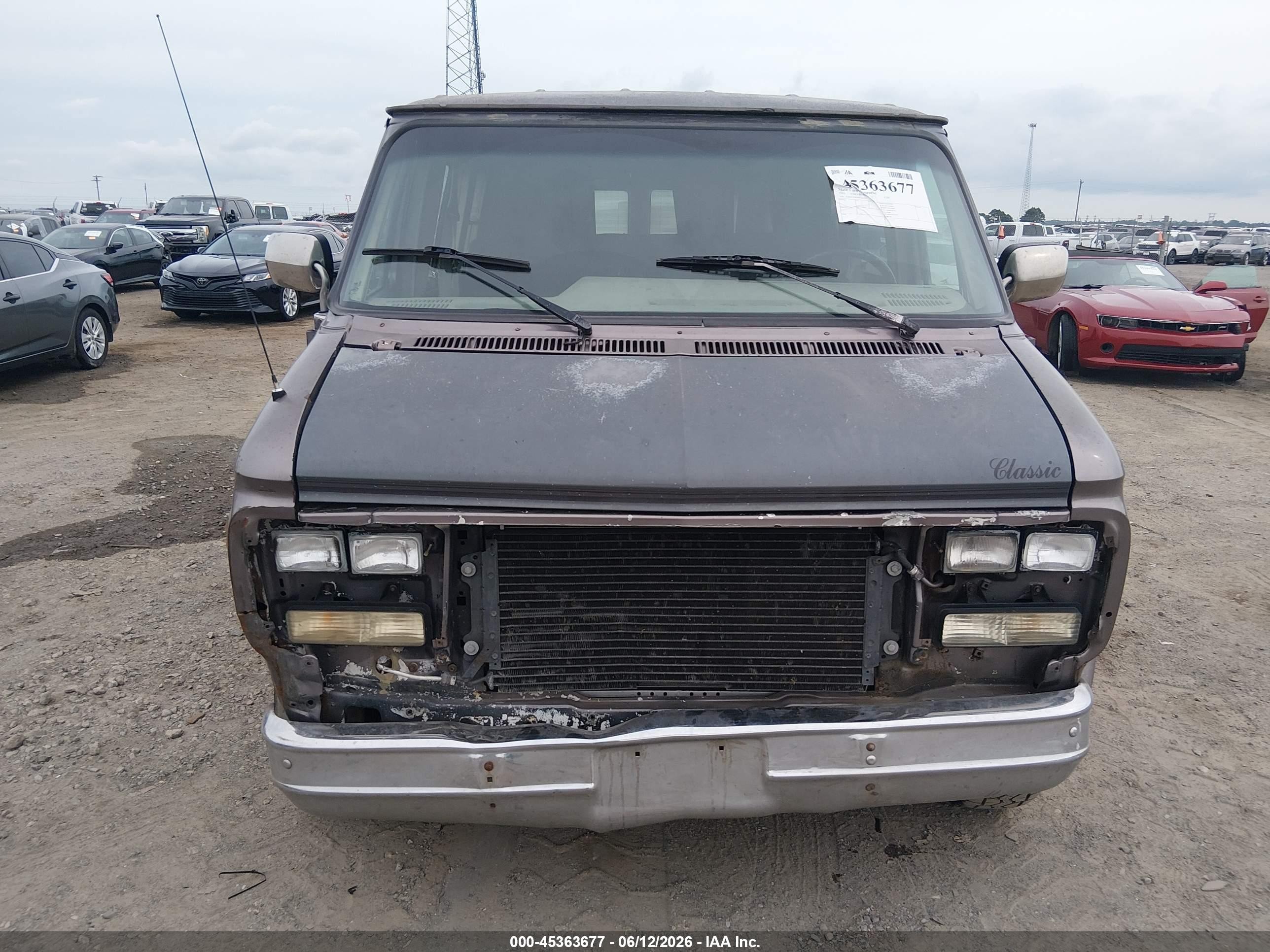 1995 Chevrolet G20   Gray vin: 1GBEG25K6SF166311
