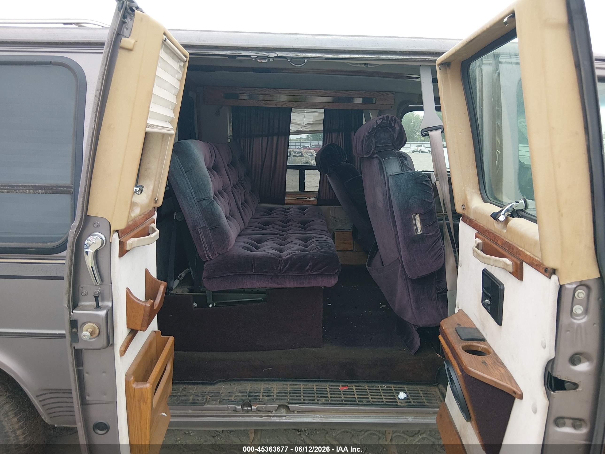 1995 Chevrolet G20   Gray vin: 1GBEG25K6SF166311