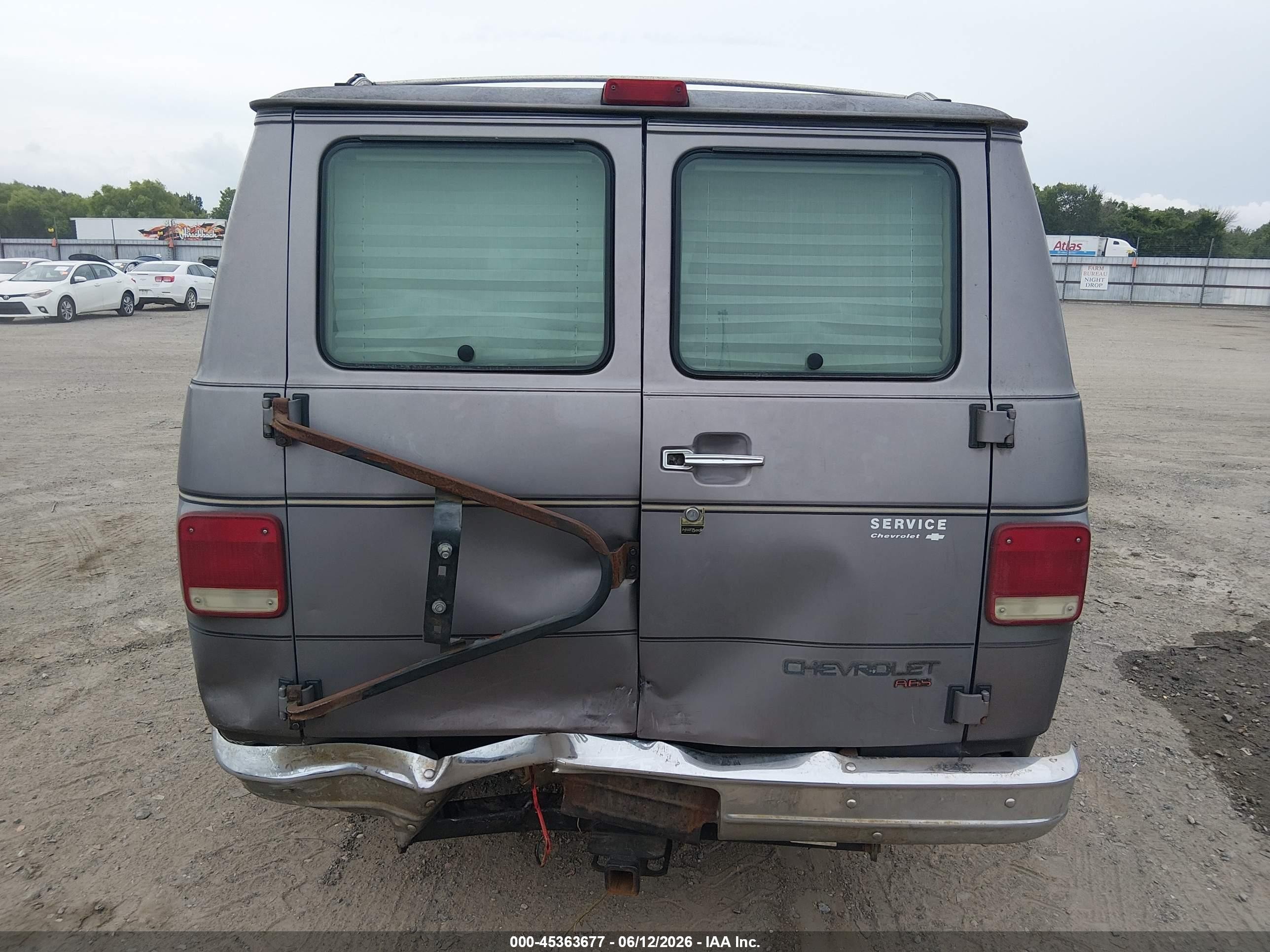 1995 Chevrolet G20   Gray vin: 1GBEG25K6SF166311