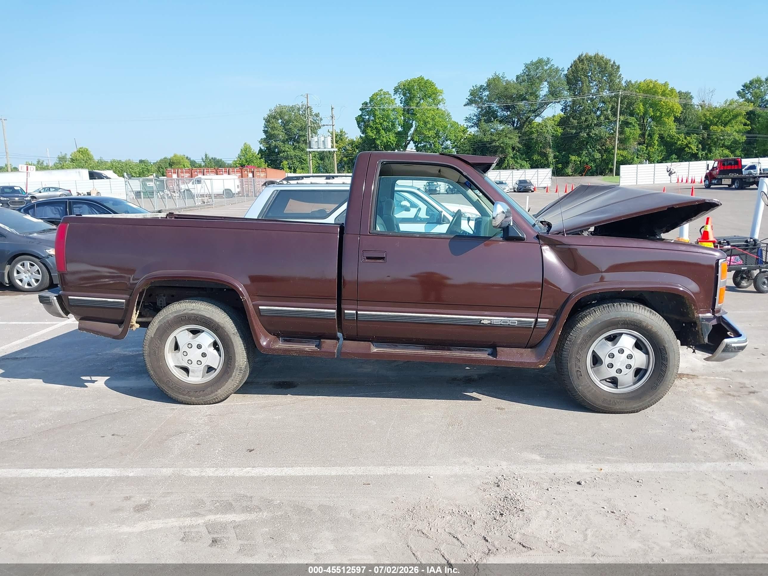 1993 Chevrolet Gmt-400 K1500 Brown vin: 1GBEK14K4PZ148681