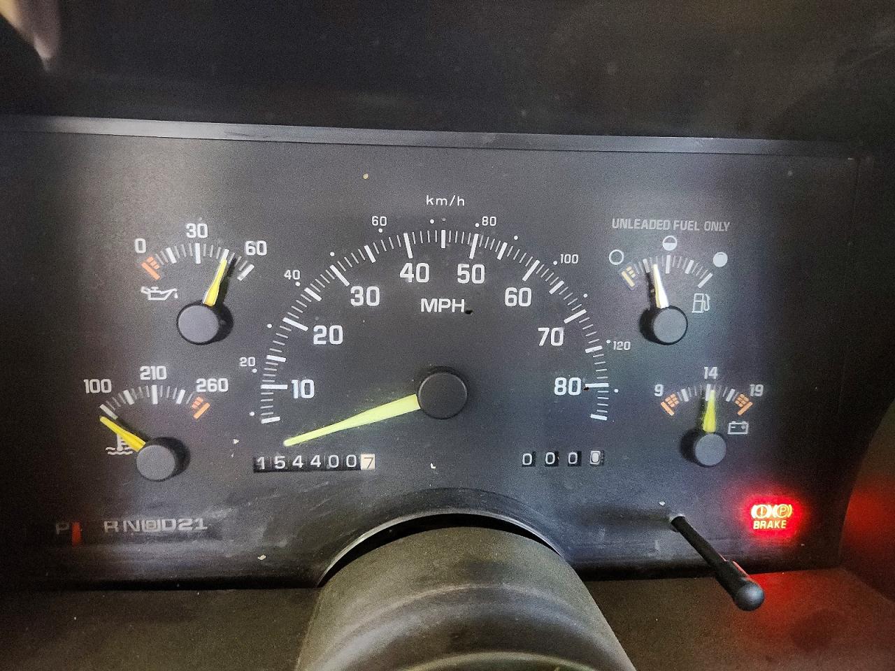 1993 Chevrolet Gmt-400 K1500 Green vin: 1GBEK14K6PZ212560