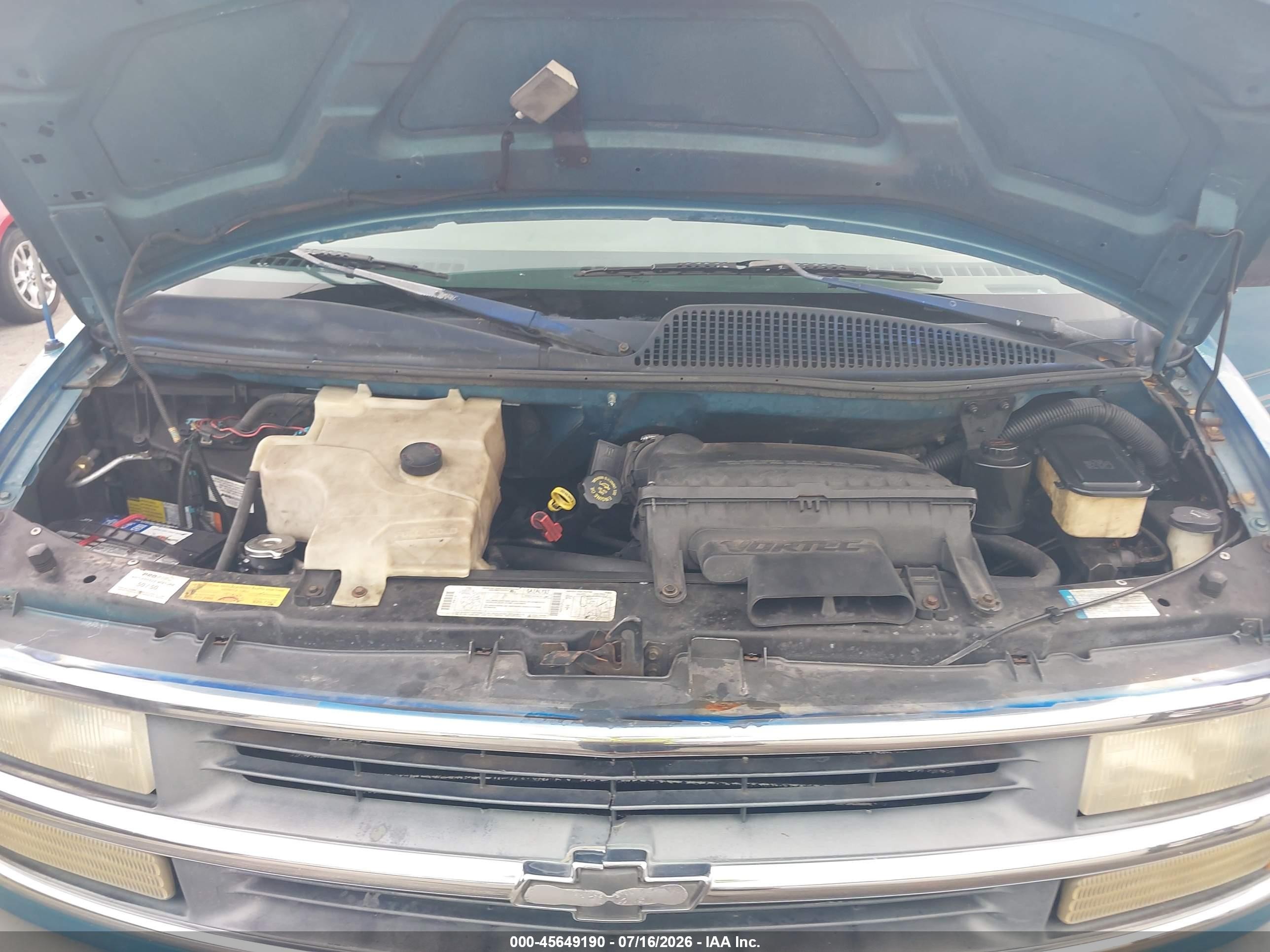 1998 Chevrolet Chevy Yf7 Blue vin: 1GBFG15R2W1106153
