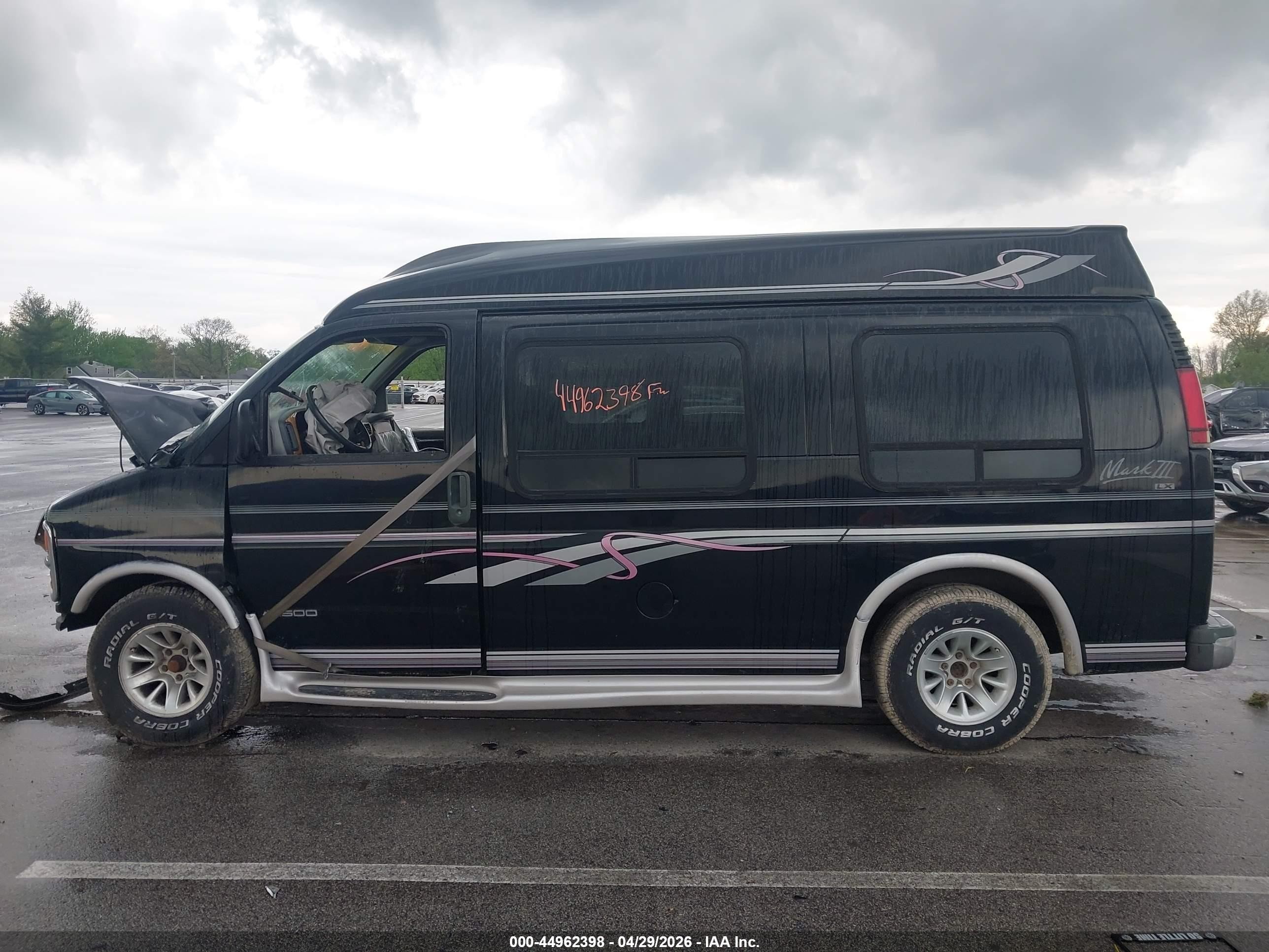 1997 Chevrolet Chevy Van Yf7 Upfitter Pkg. Black vin: 1GBFG15RXV1020023