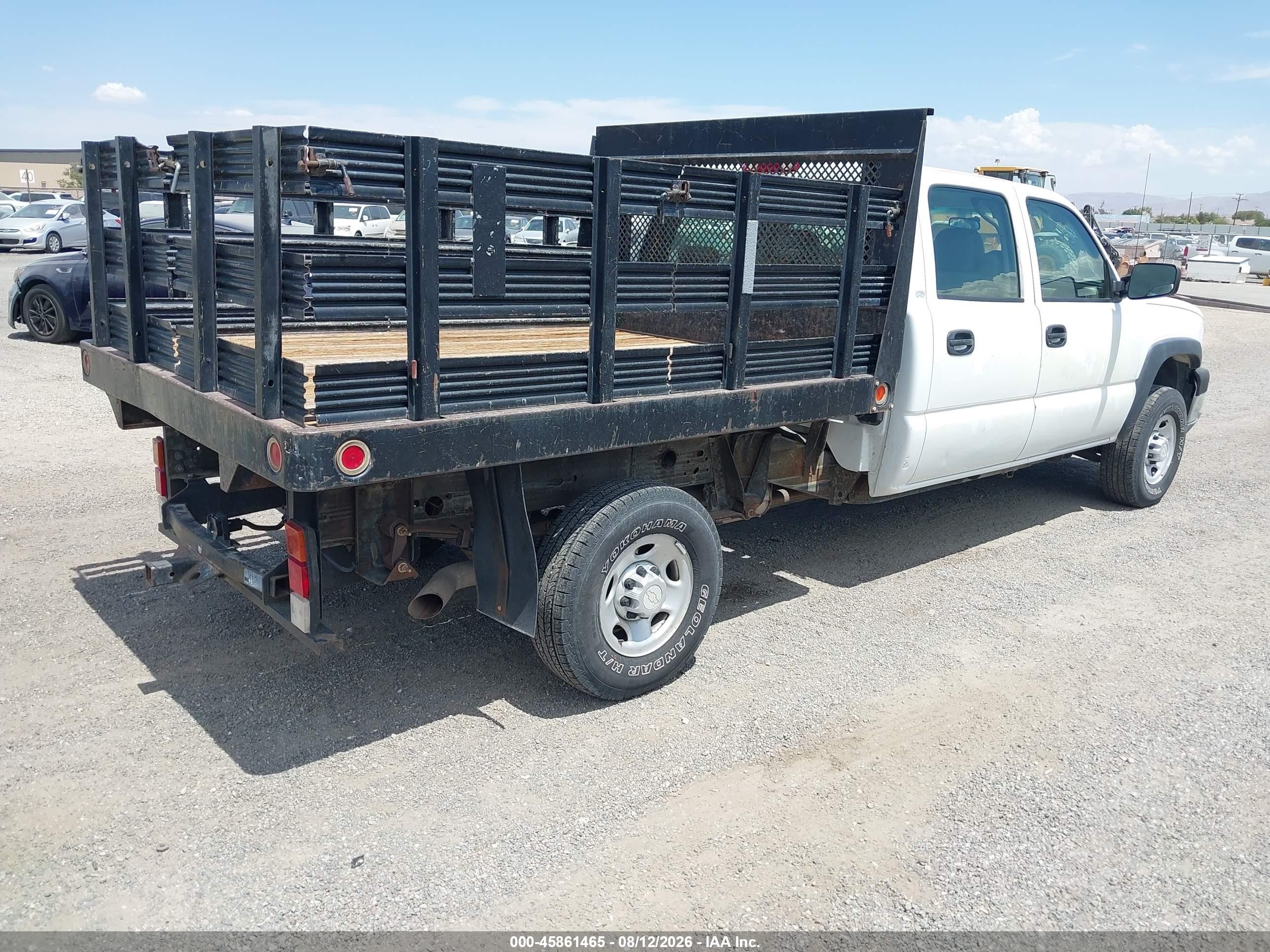 2005 Chevrolet Silverado 2500hd Work Truck White vin: 1GBHC23U75F953074