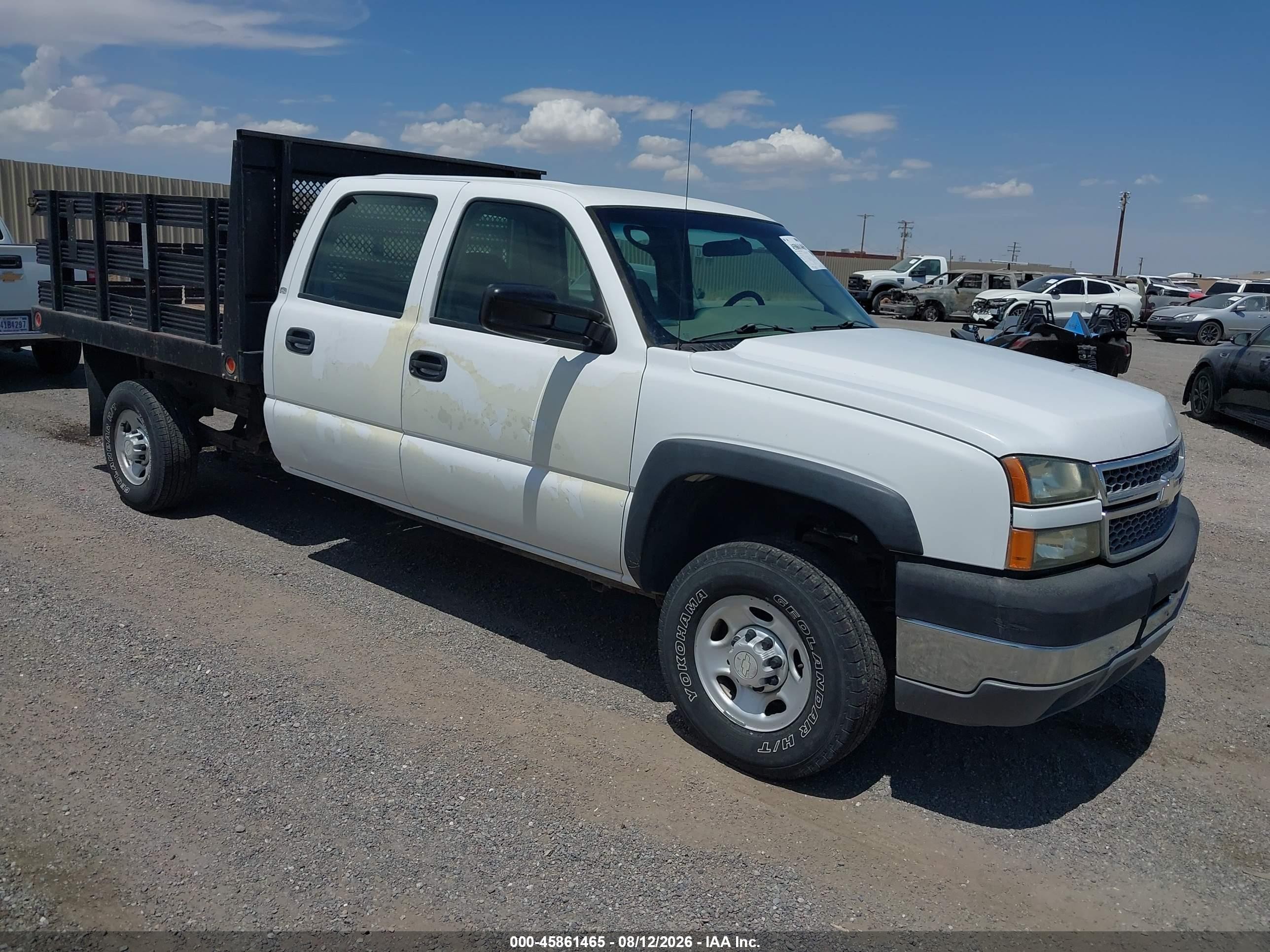 2005 Chevrolet Silverado 2500hd Work Truck White vin: 1GBHC23U75F953074