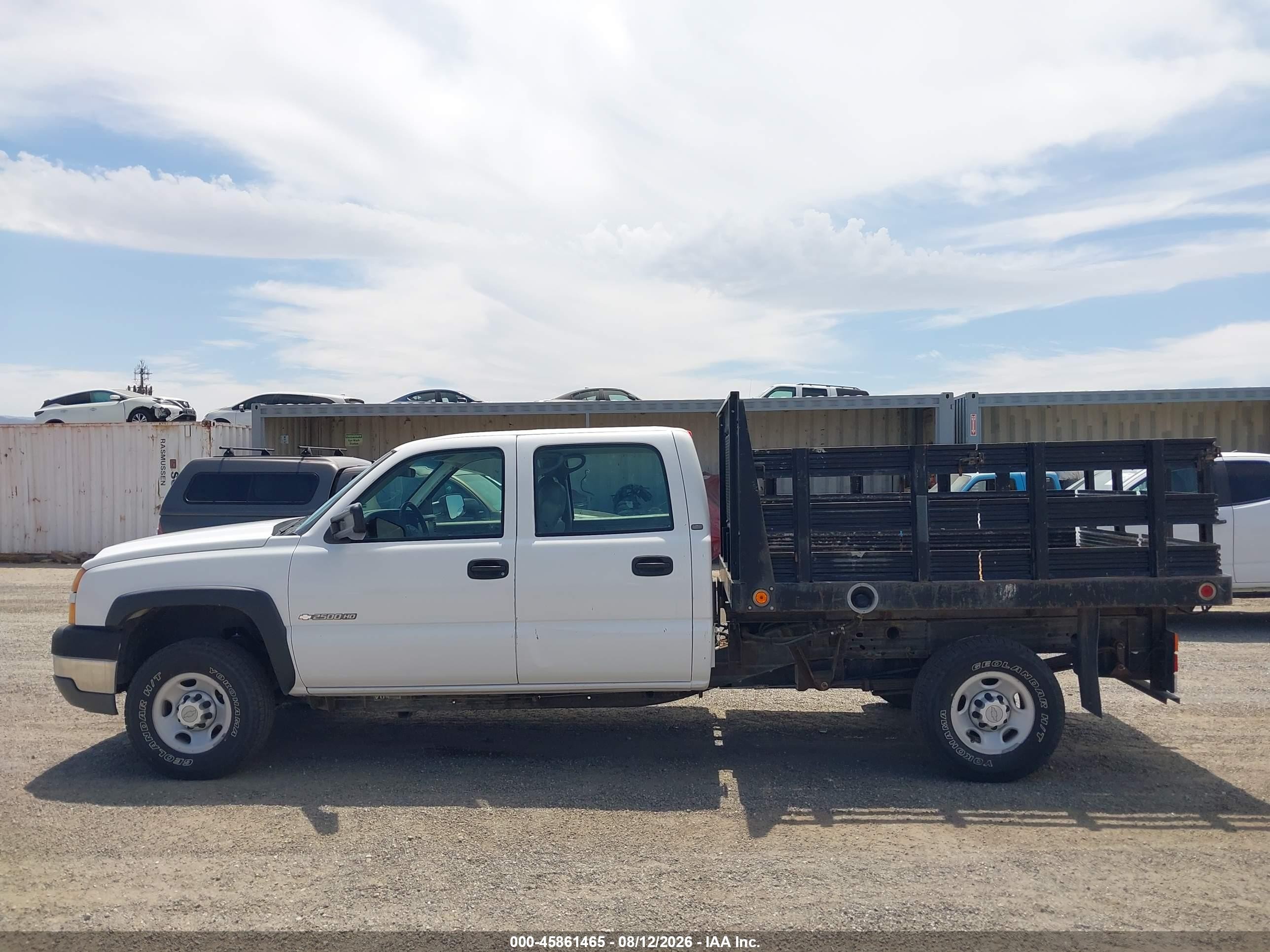 2005 Chevrolet Silverado 2500hd Work Truck White vin: 1GBHC23U75F953074