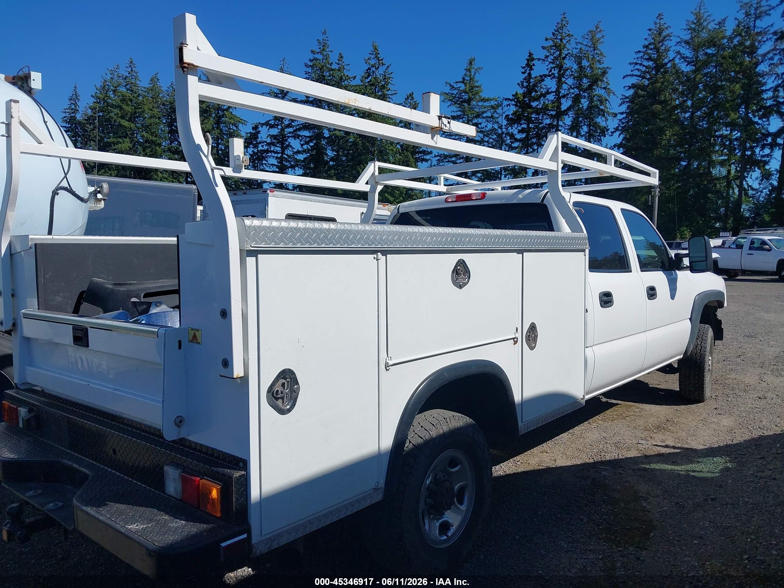 2006 Chevrolet Silverado 3500 Work Truck Белый vin: 1GBHC33D56F190026