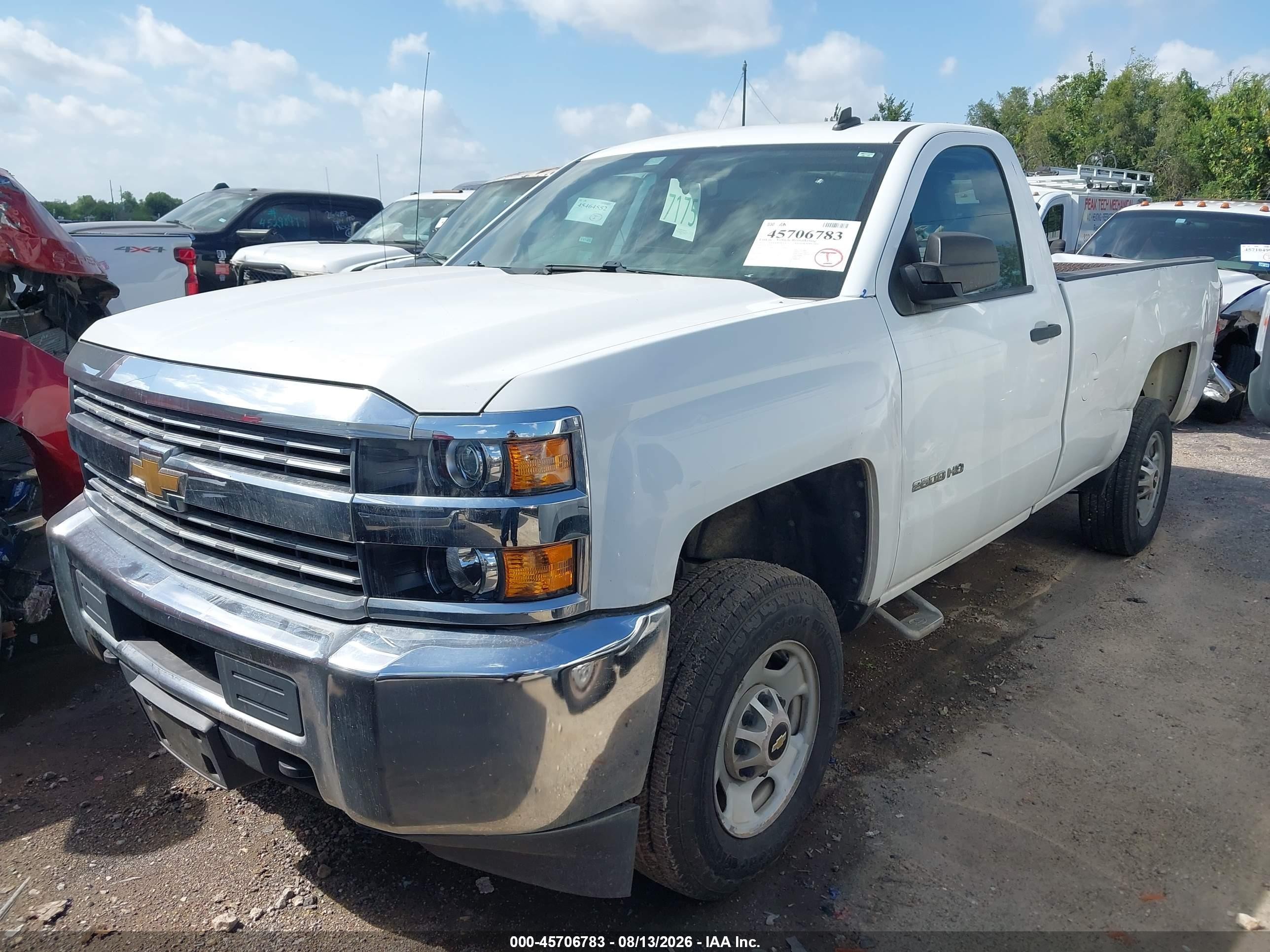 2015 Chevrolet Silverado 2500hd Work Truck White vin: 1GC0CUEG1FZ107275