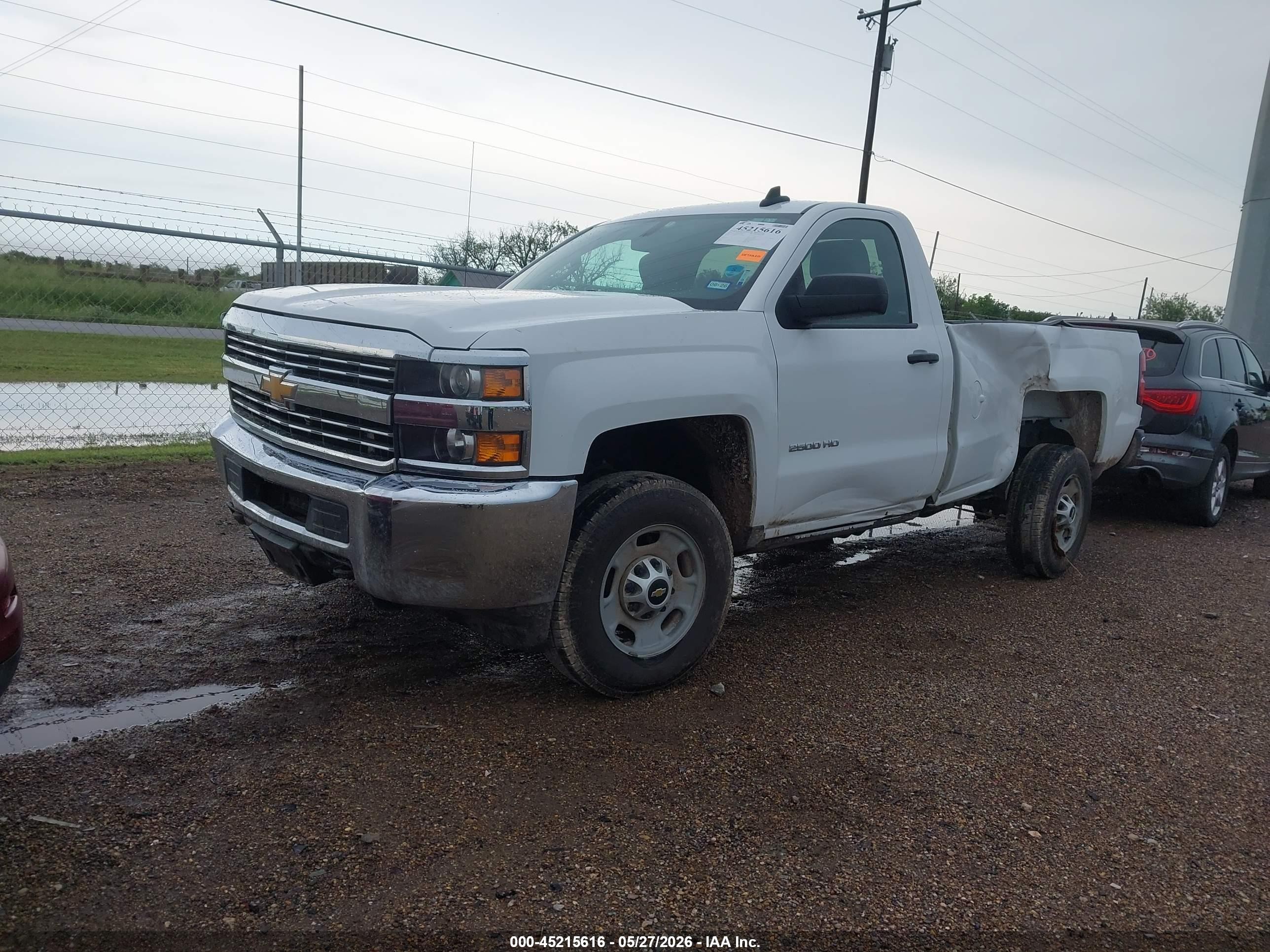2015 Chevrolet Silverado 2500hd Wt White vin: 1GC0CUEG2FZ534108
