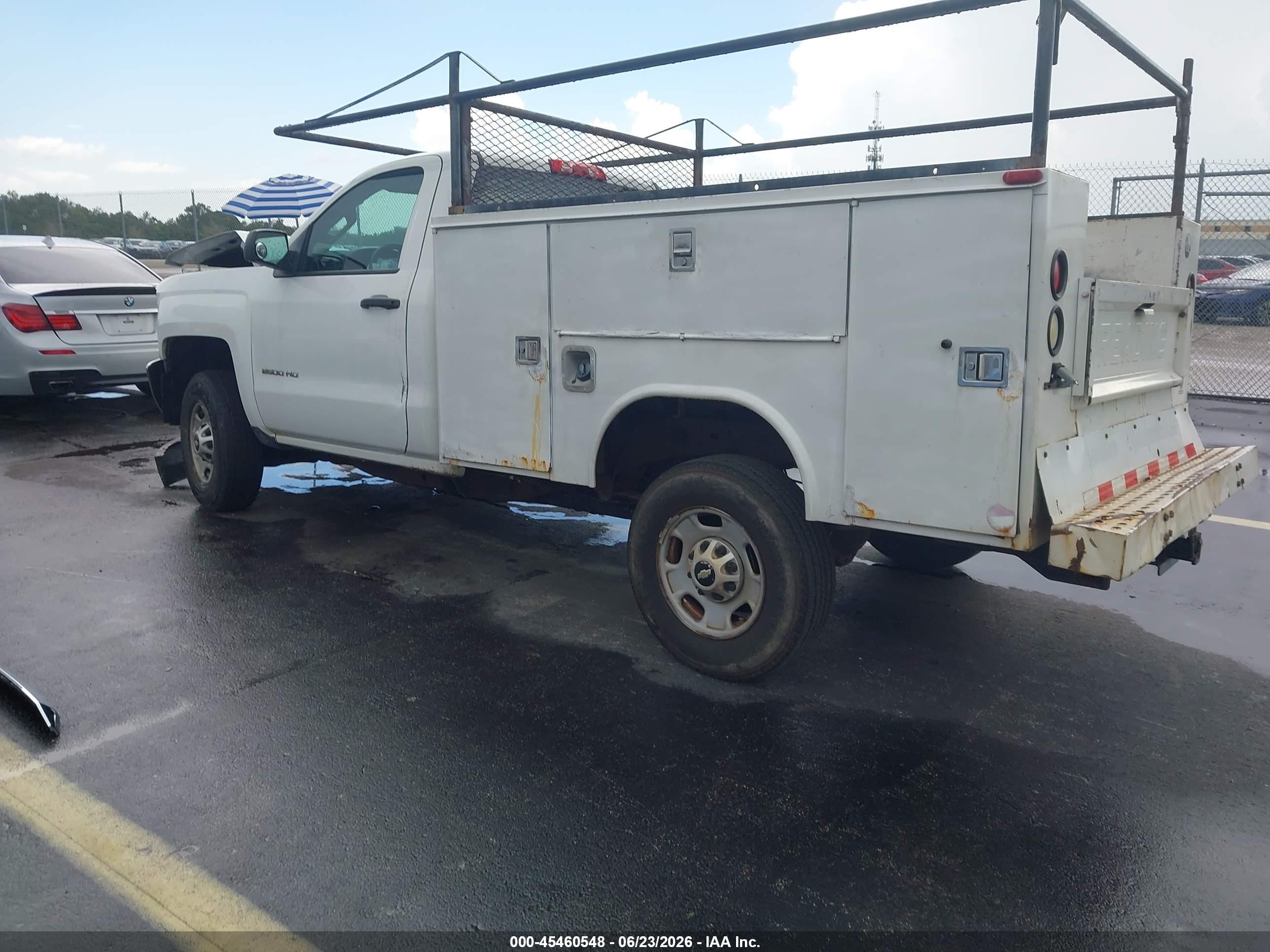 2015 Chevrolet Silverado 2500hd Work Truck White vin: 1GC0CUEG9FZ105855