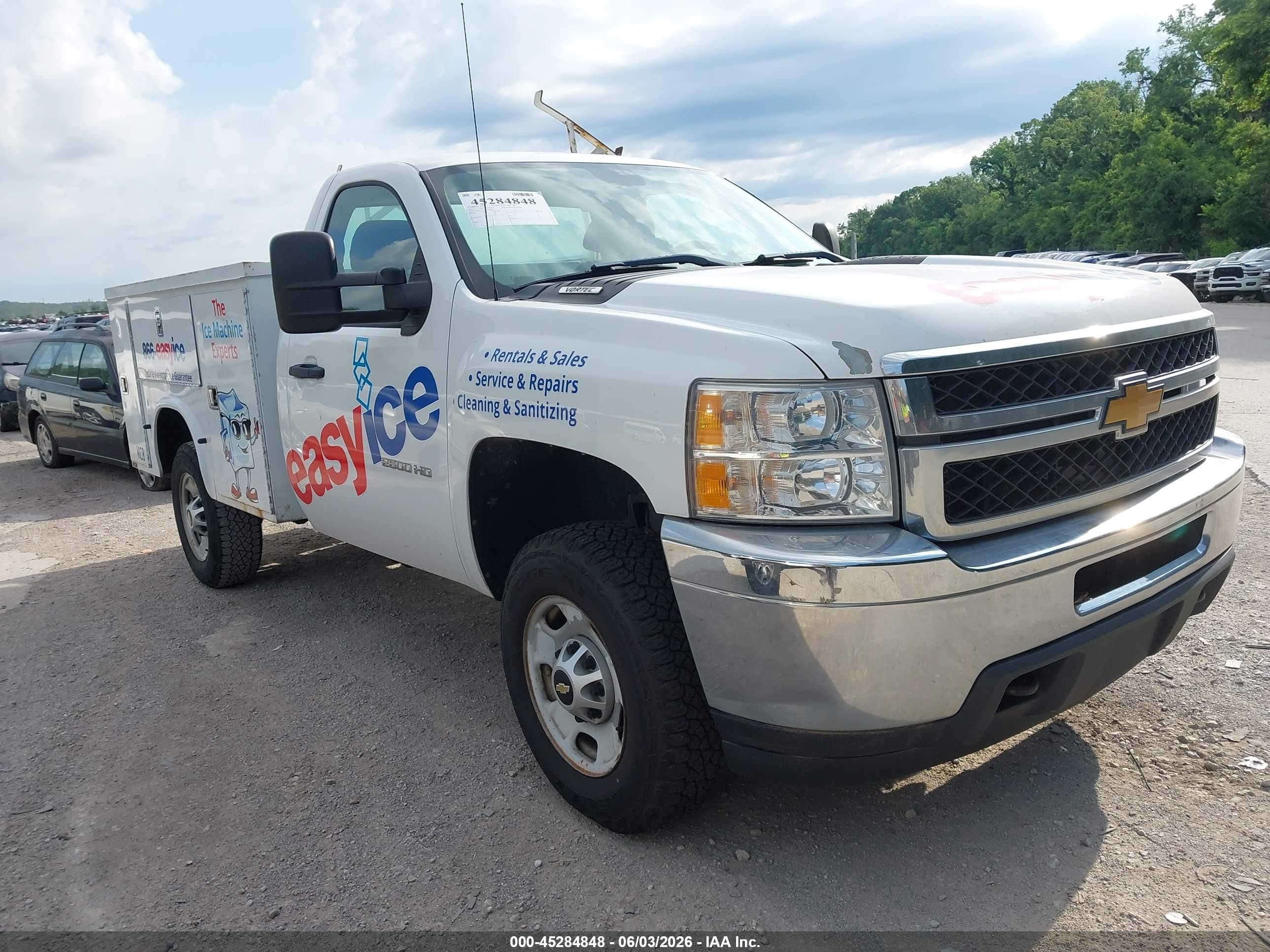 2012 Chevrolet Silverado 2500hd Work Truck White vin: 1GC0CVCG2CF202028