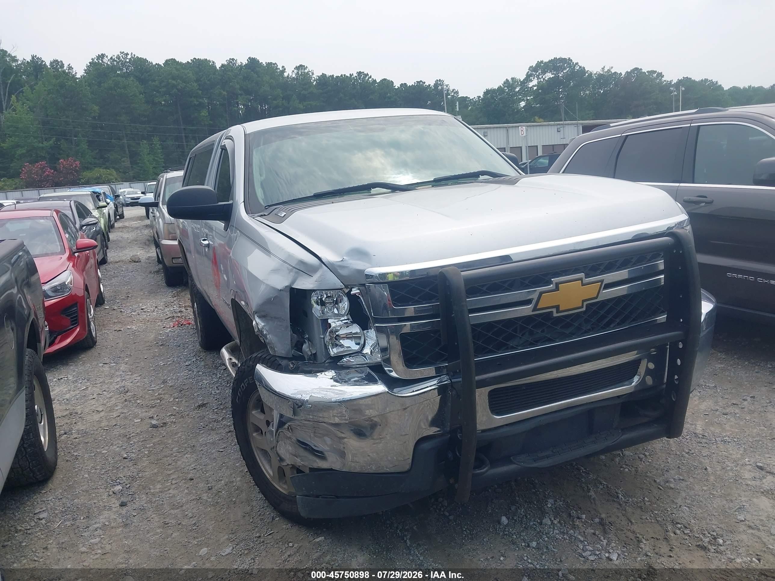 2012 Chevrolet Silverado 2500hd Work Truck Silver vin: 1GC0CVCG6CF151410