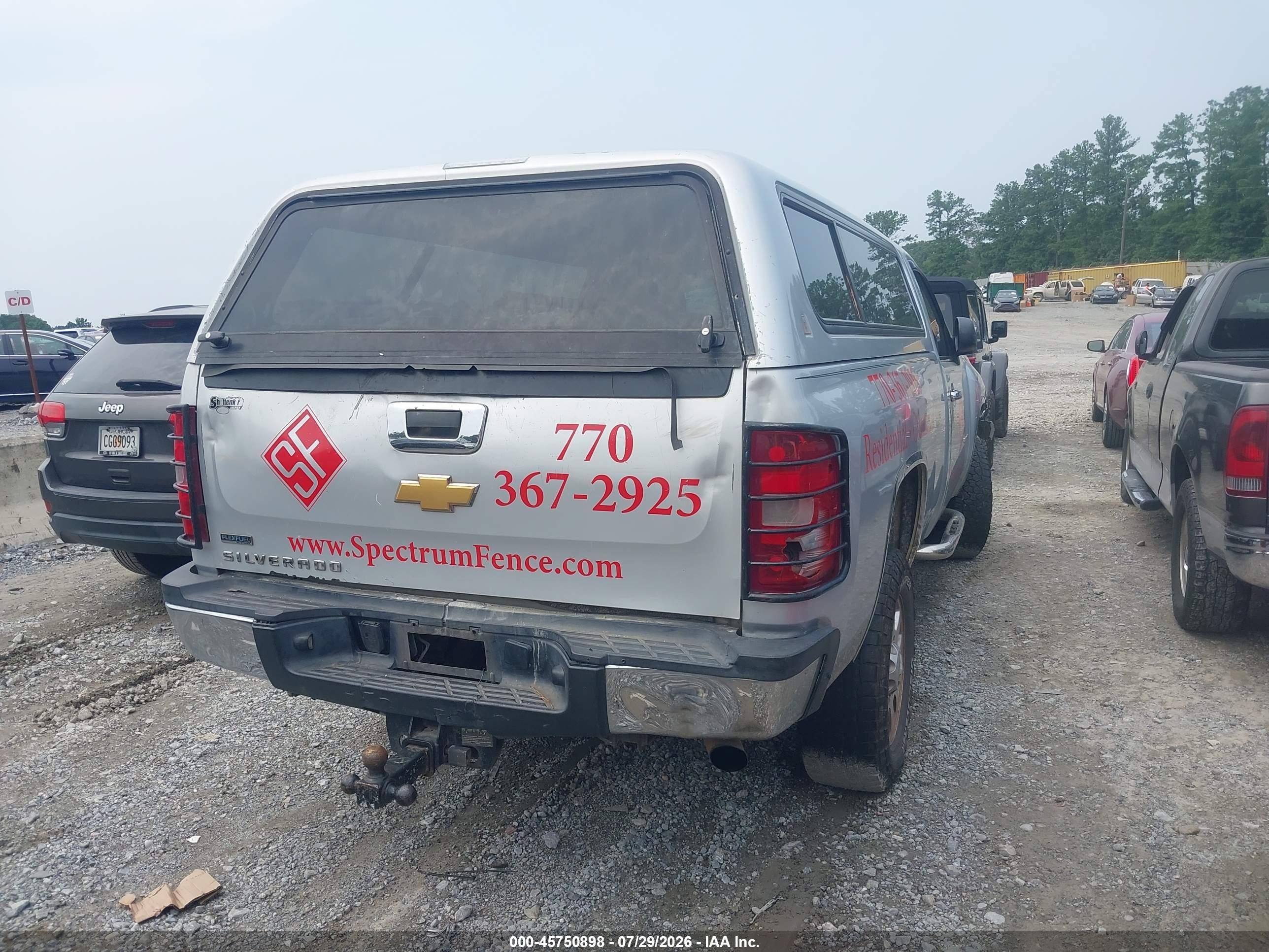 2012 Chevrolet Silverado 2500hd Work Truck Silver vin: 1GC0CVCG6CF151410