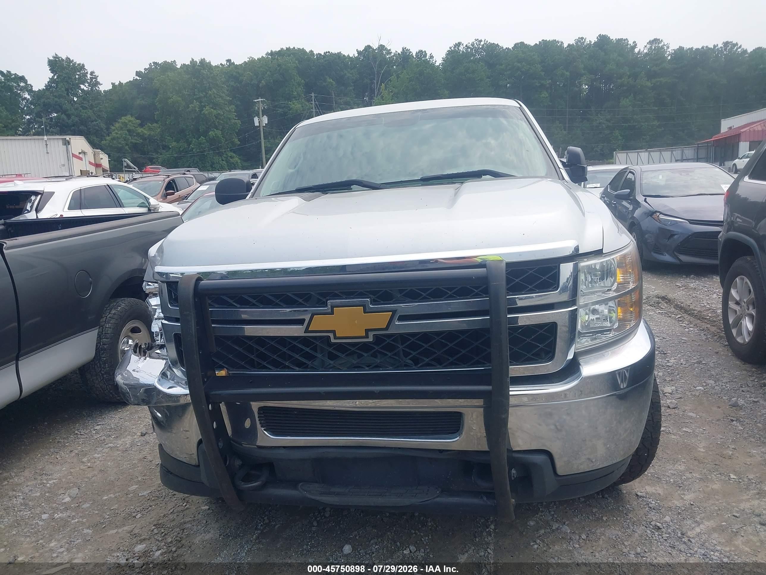 2012 Chevrolet Silverado 2500hd Work Truck Silver vin: 1GC0CVCG6CF151410