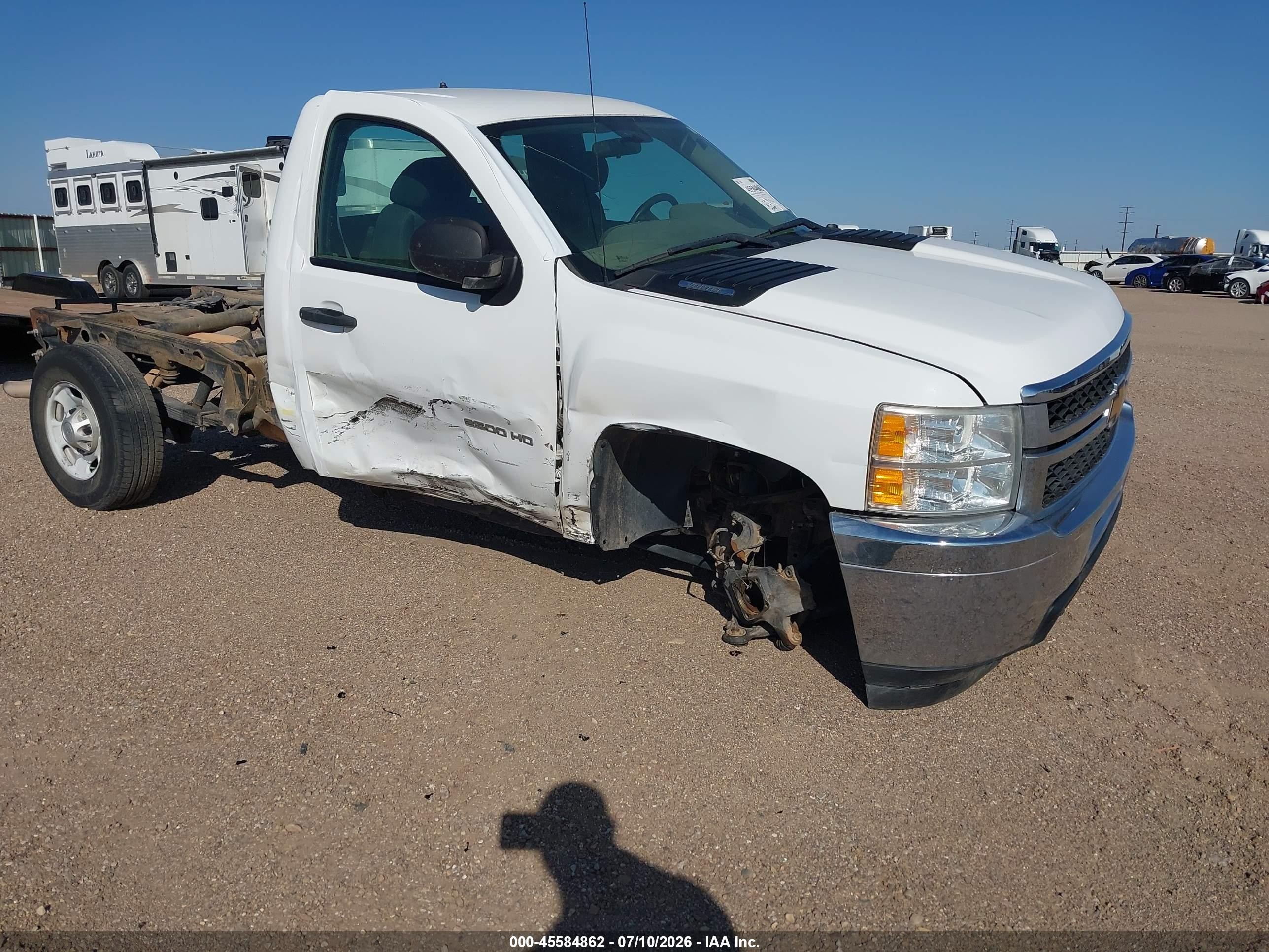 2013 Chevrolet Silverado 2500hd Work Truck Белый vin: 1GC0CVCG6DF102984