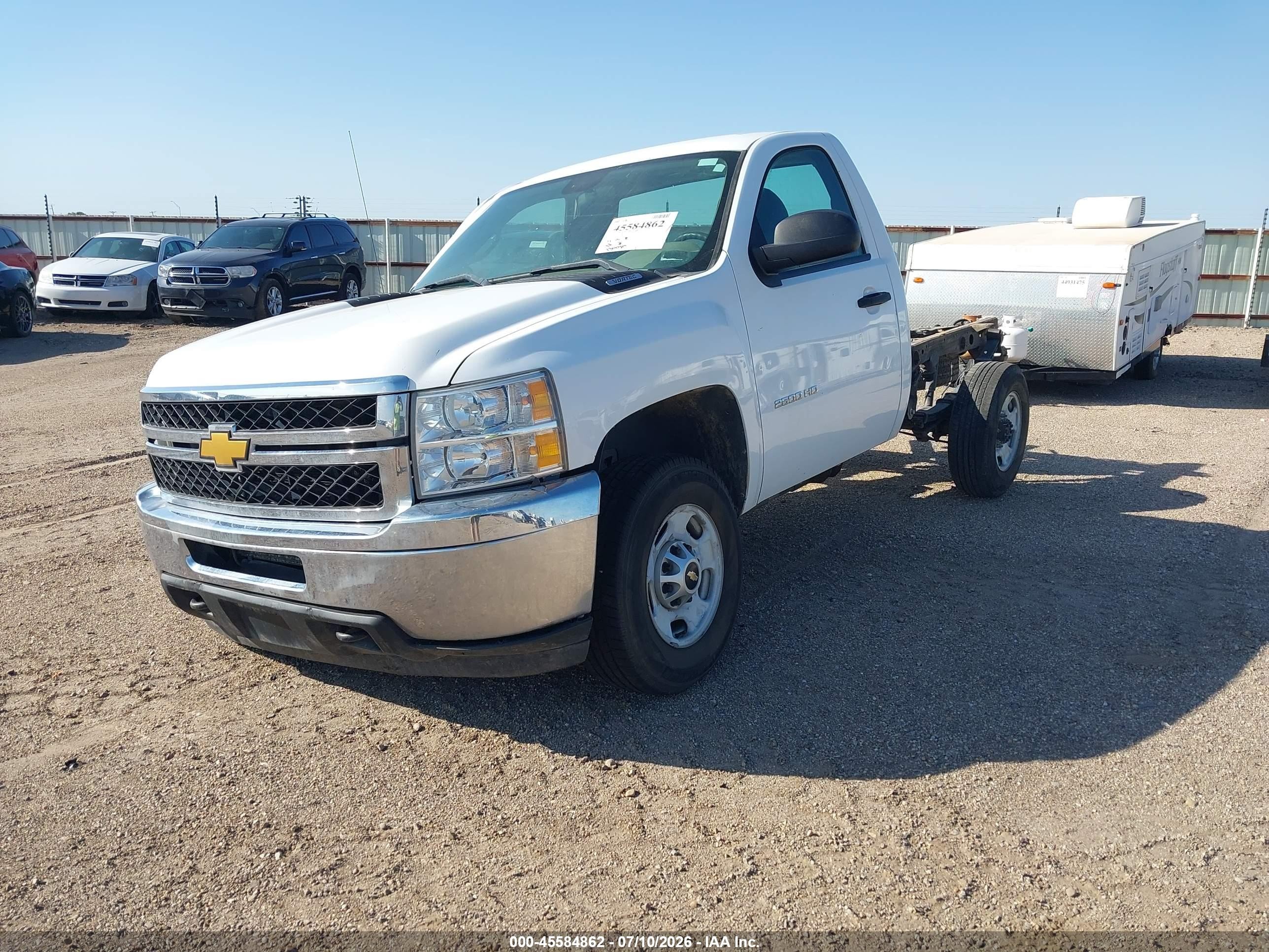 2013 Chevrolet Silverado 2500hd Work Truck Белый vin: 1GC0CVCG6DF102984