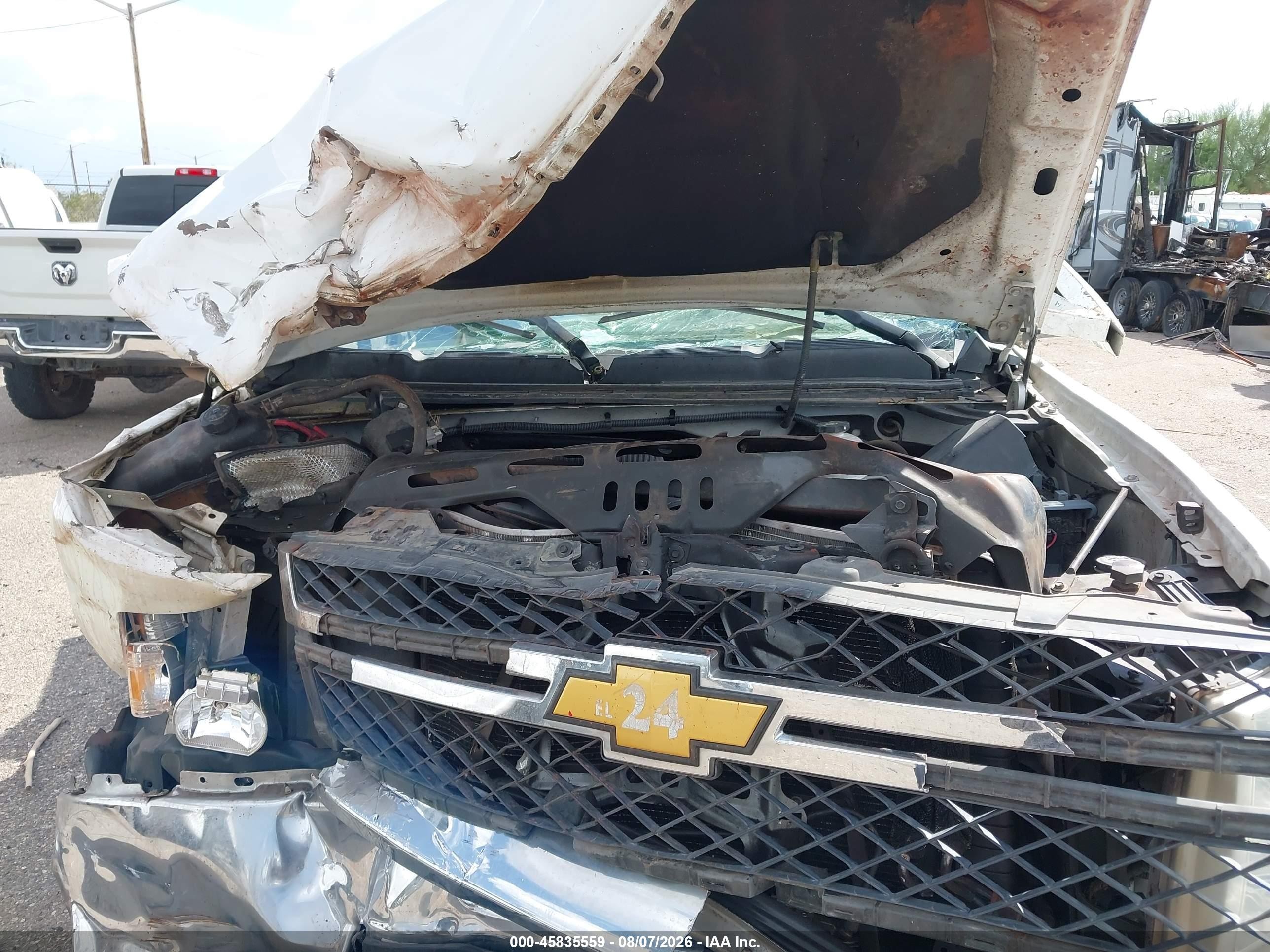 2013 Chevrolet Silverado 2500hd Work Truck White vin: 1GC0CVCG7DF245989