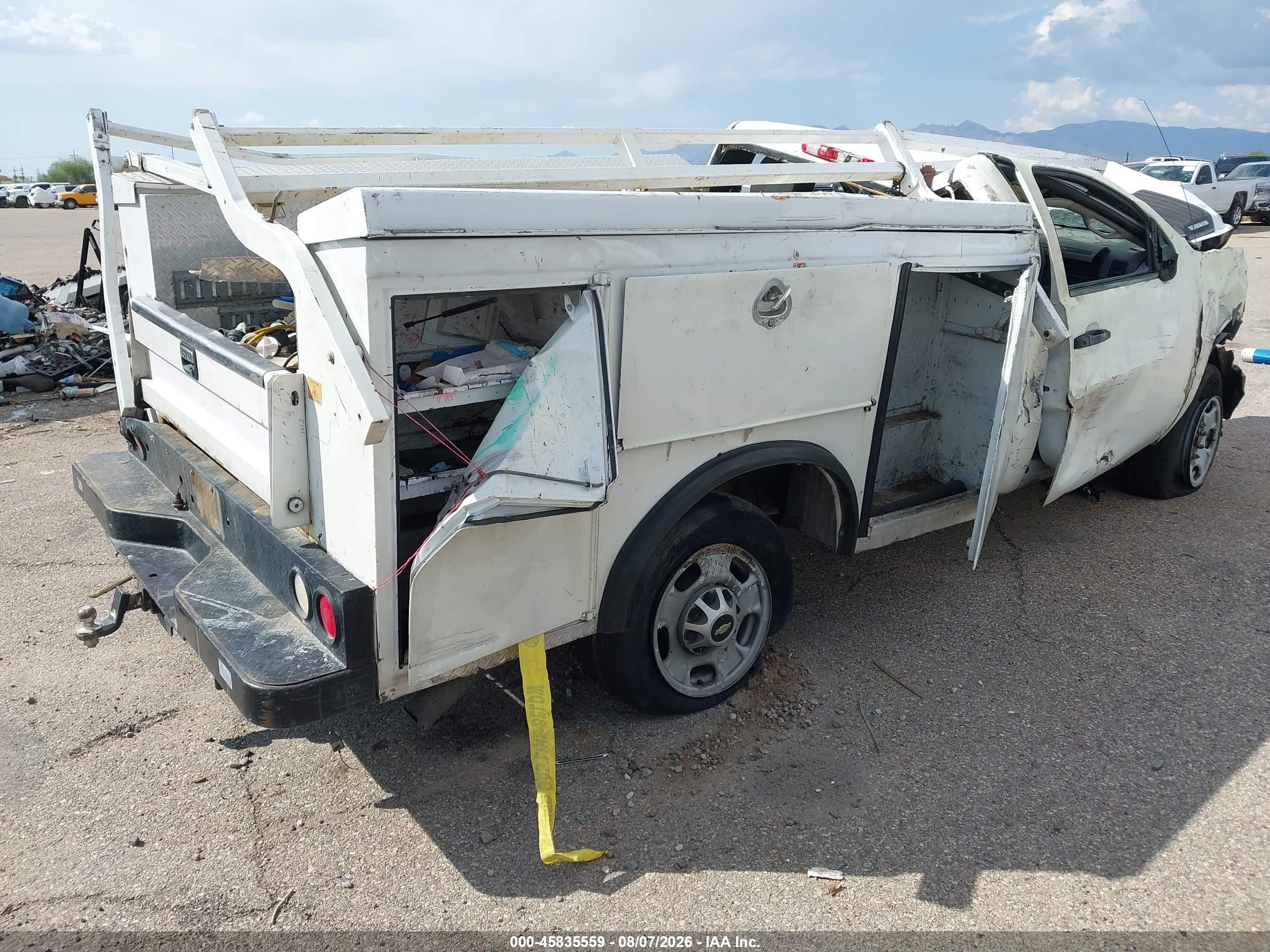 2013 Chevrolet Silverado 2500hd Work Truck White vin: 1GC0CVCG7DF245989