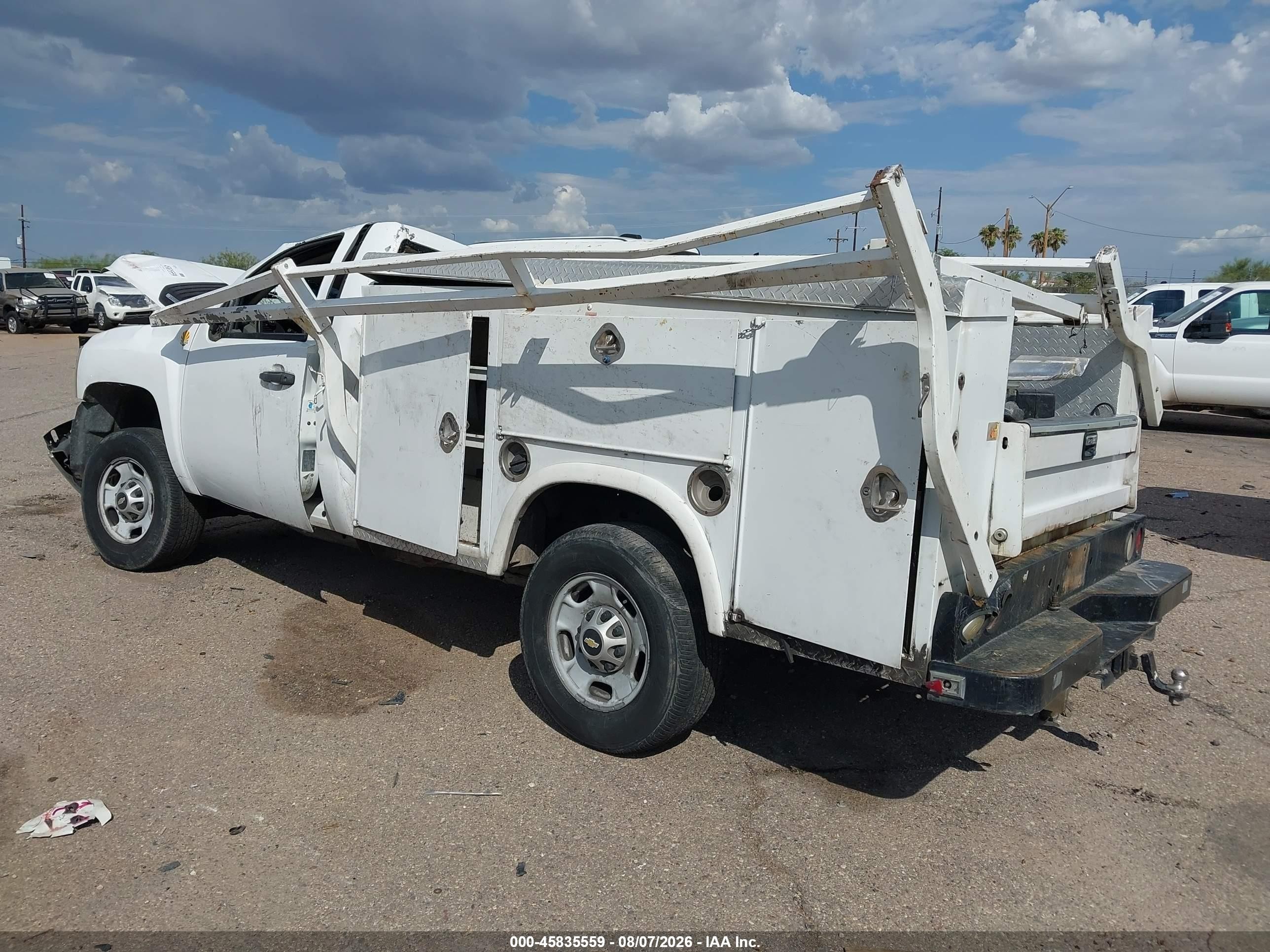 2013 Chevrolet Silverado 2500hd Work Truck White vin: 1GC0CVCG7DF245989