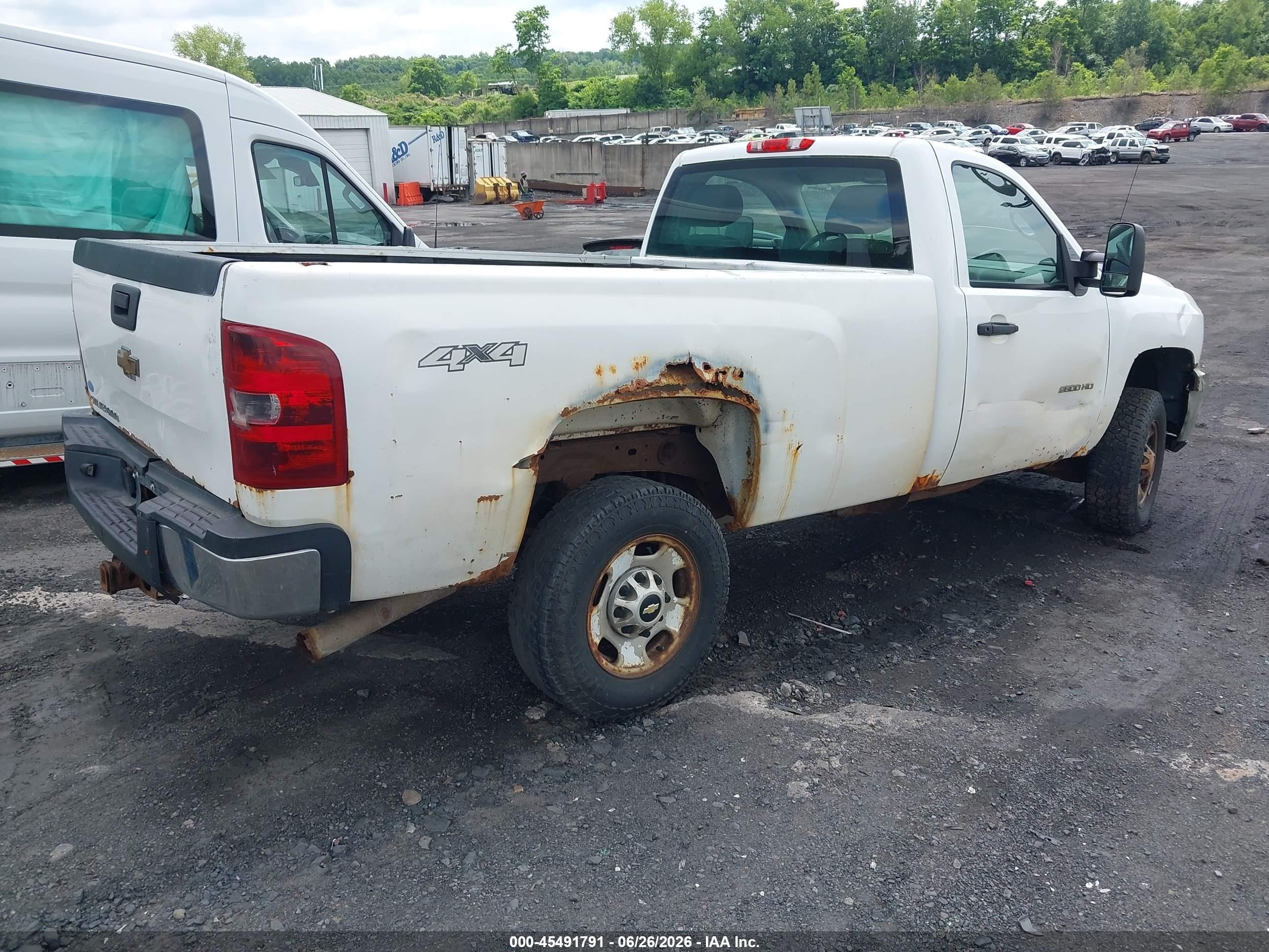 2011 Chevrolet Silverado 2500hd Work Truck White vin: 1GC0KVCG1BF122446